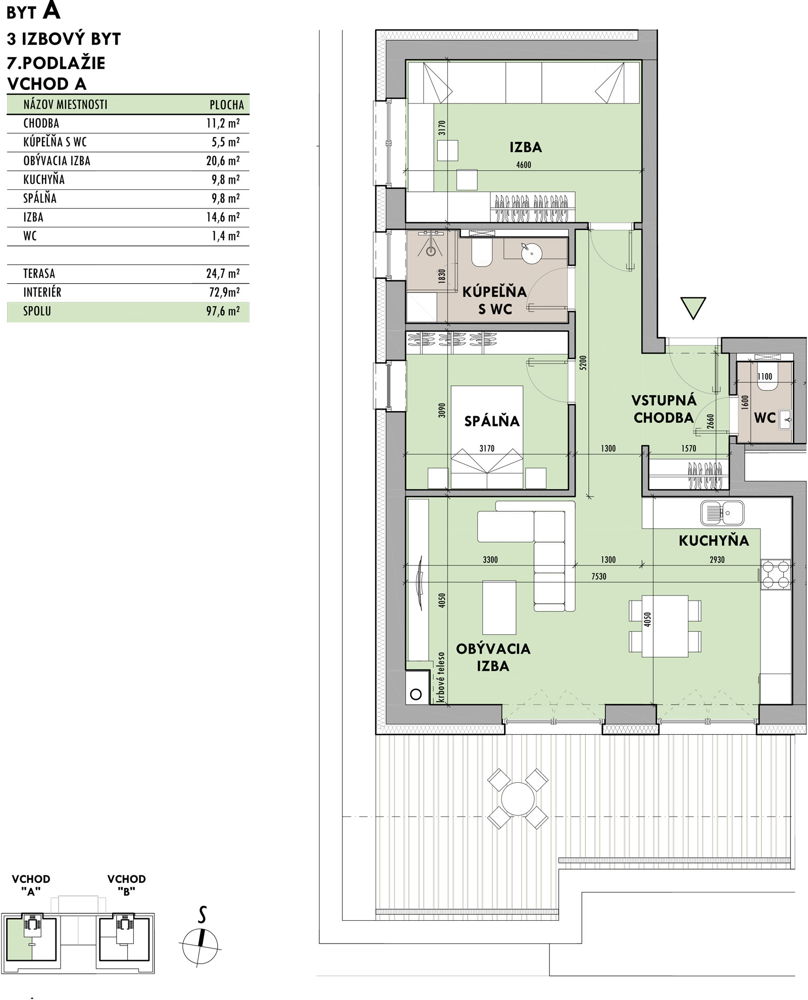 Rezidencia Potôčik - A7 - Pôdorys