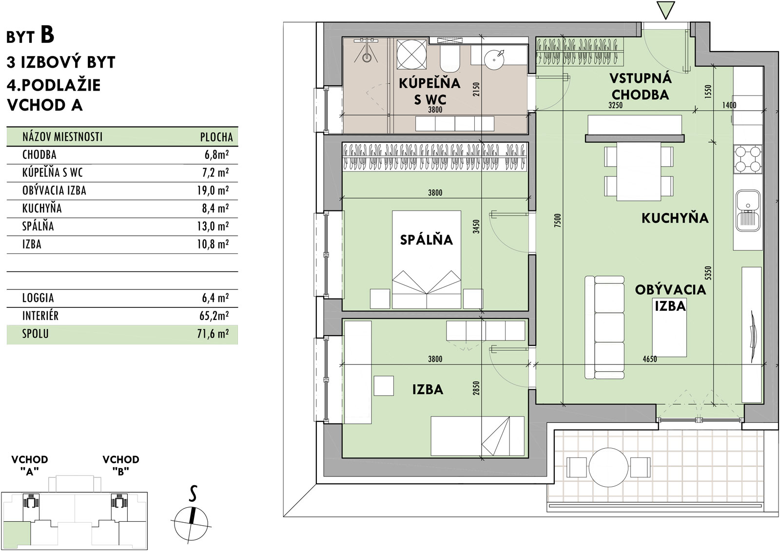 Rezidencia Potôčik - B4 - Pôdorys