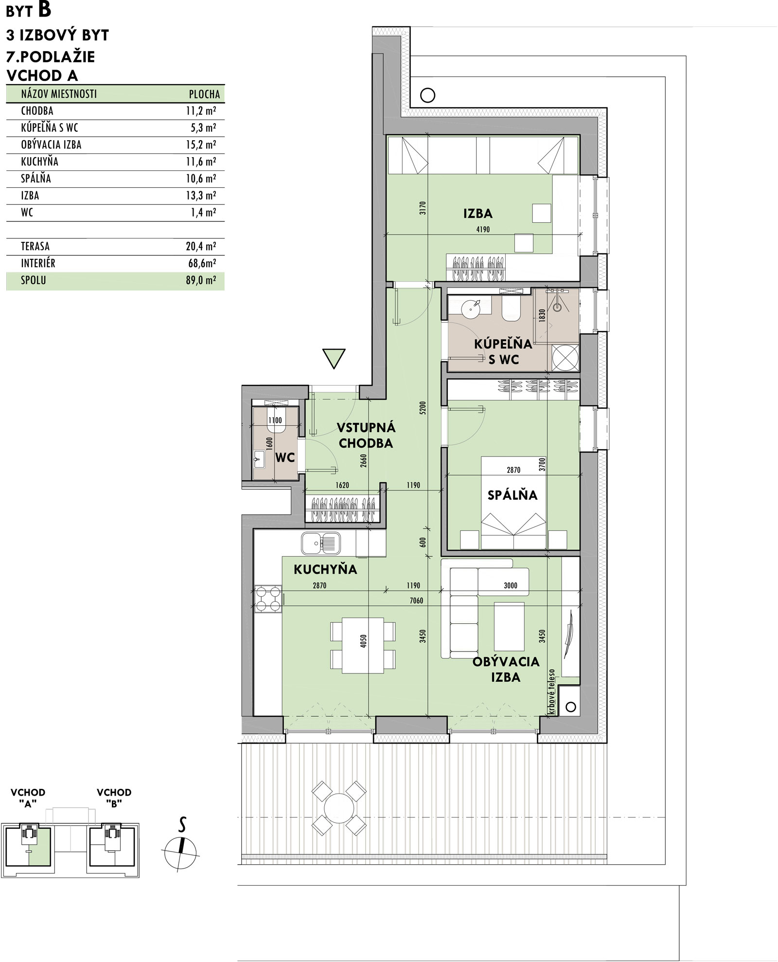 Rezidencia Potôčik - B7 - Pôdorys