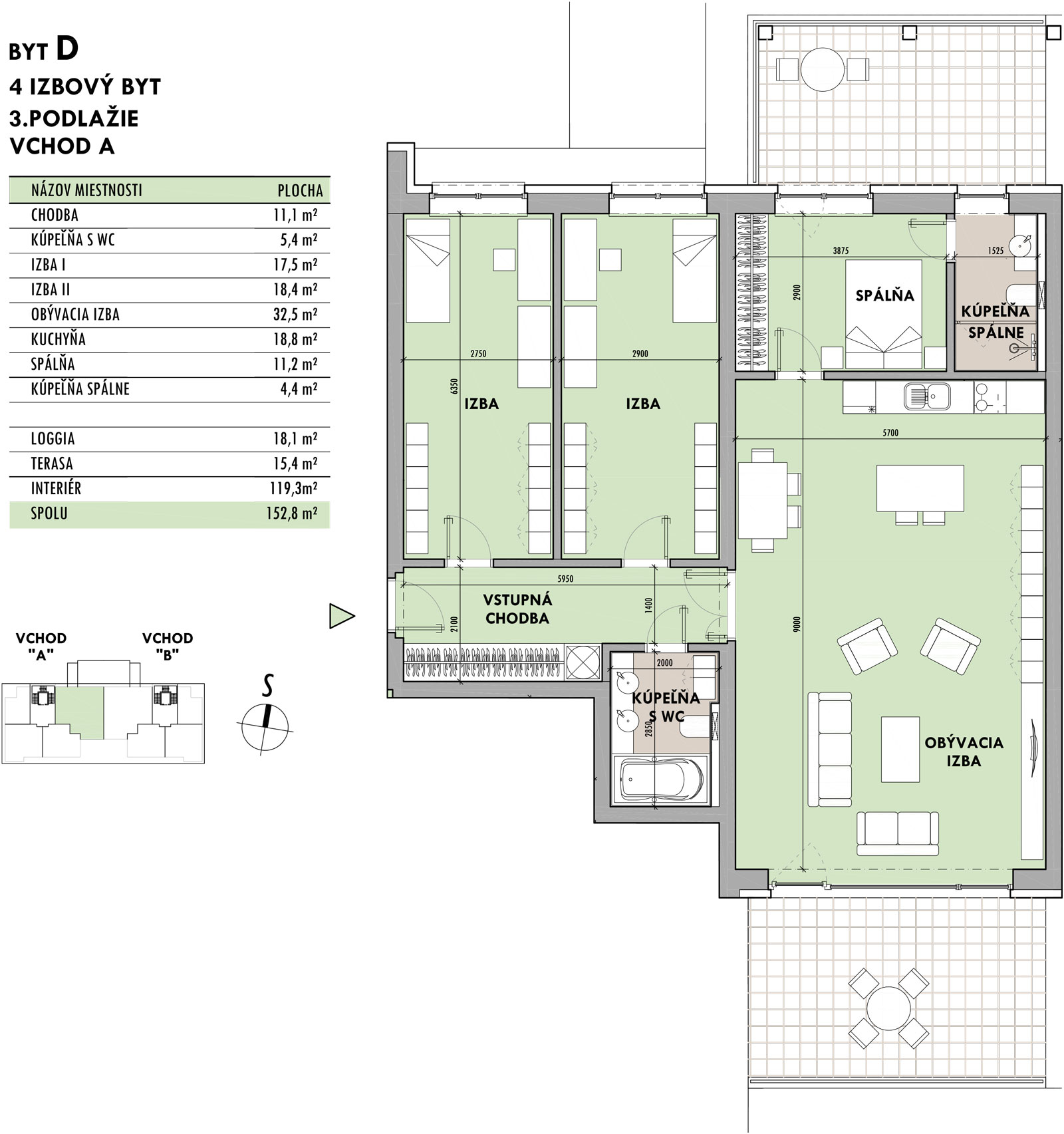 Rezidencia Potôčik - D3 - Pôdorys