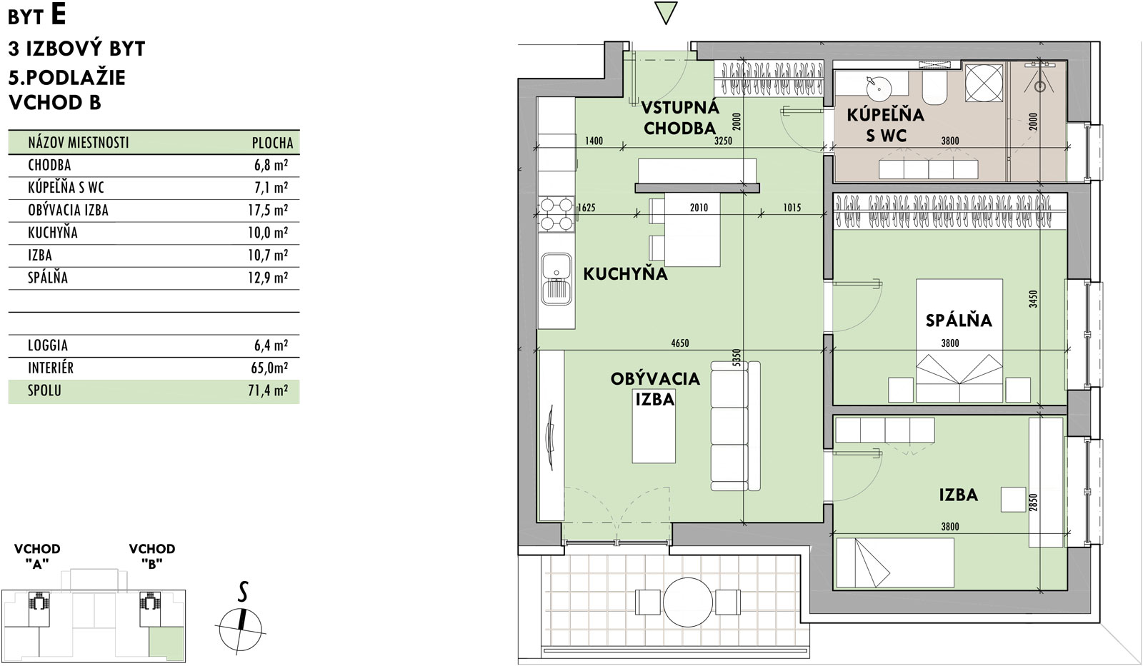 Rezidencia Potôčik - E5 - Pôdorys