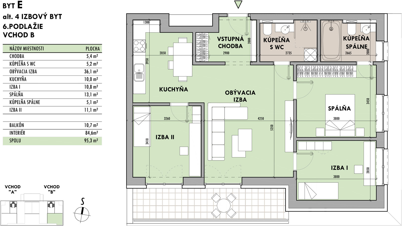 Rezidencia Potôčik - E6 - Pôdorys