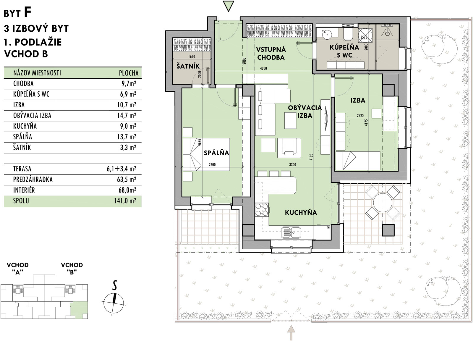 Rezidencia Potôčik - F1 - Pôdorys