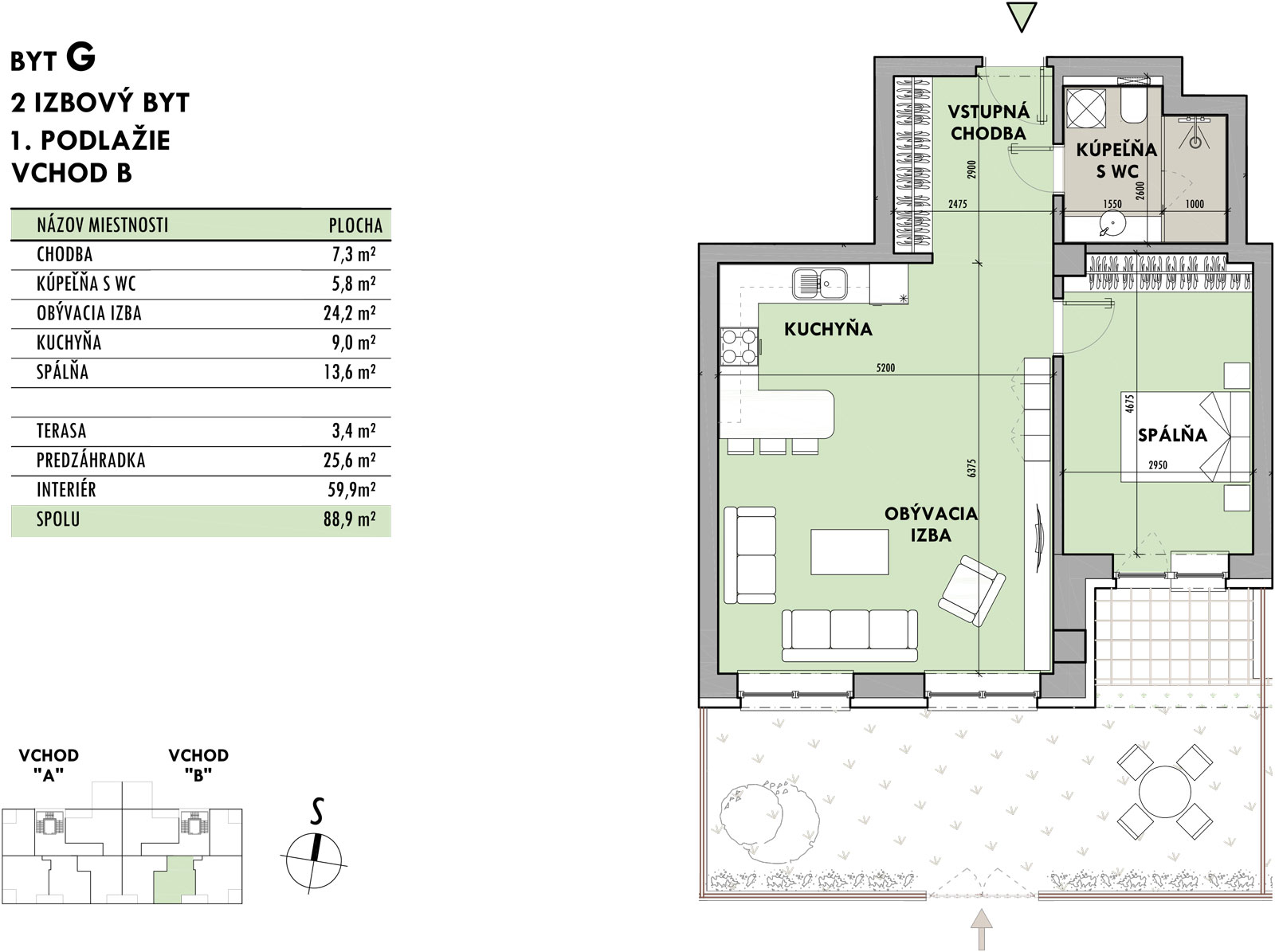 Rezidencia Potôčik - G1 - Pôdorys