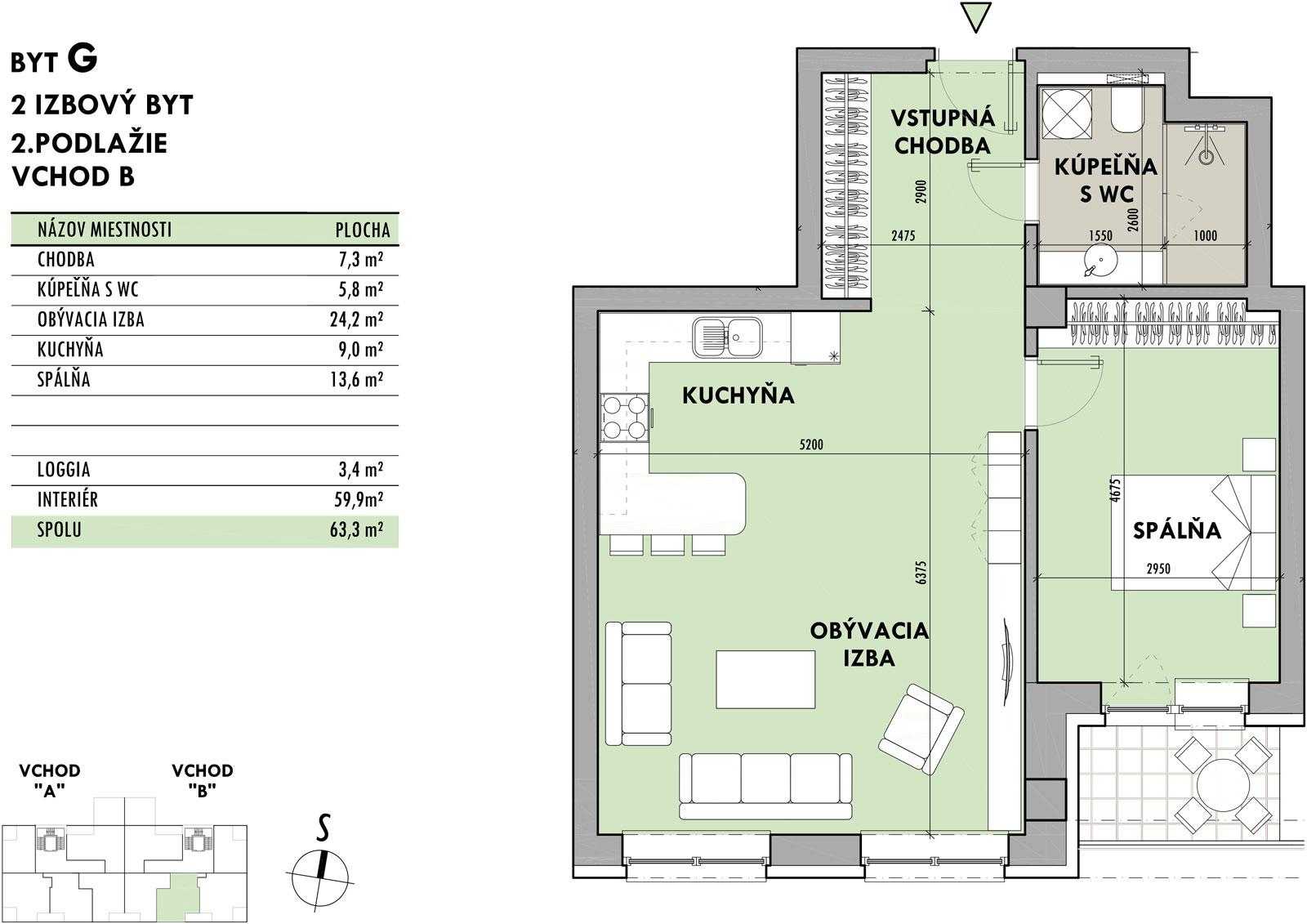 Rezidencia Potôčik - G2 - Pôdorys