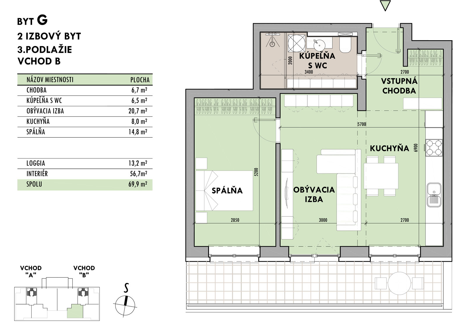 Rezidencia Potôčik - G3 - Pôdorys