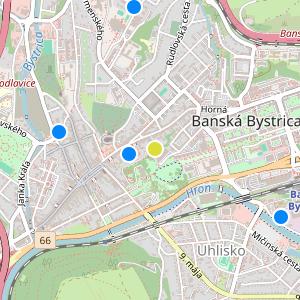 Byty na Hornej - map