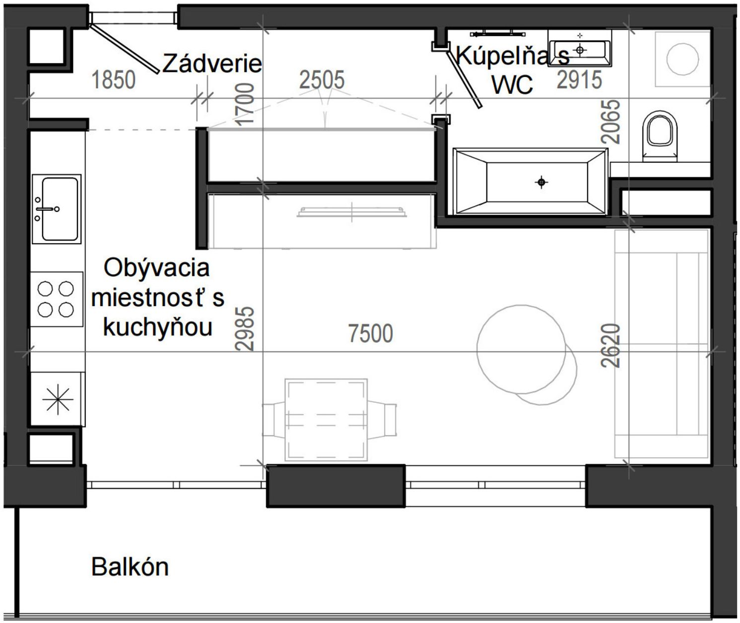 Istrica - B13 – 3A - Pôdorys