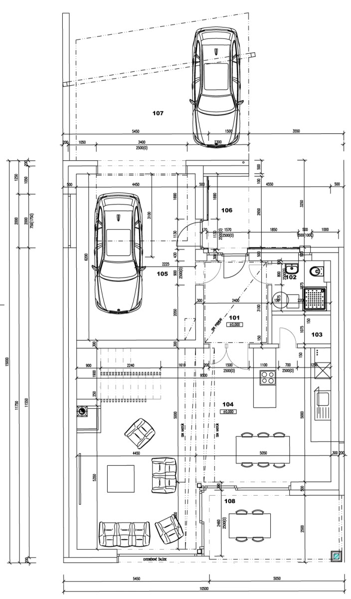 Na Kačici - Radovy dom - RD1 - Pôdorys