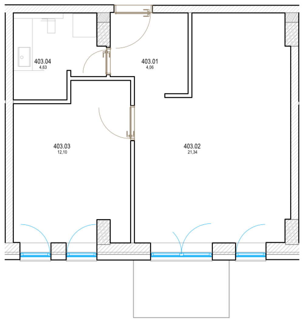 Pri Hrone - 403 - Pôdorys