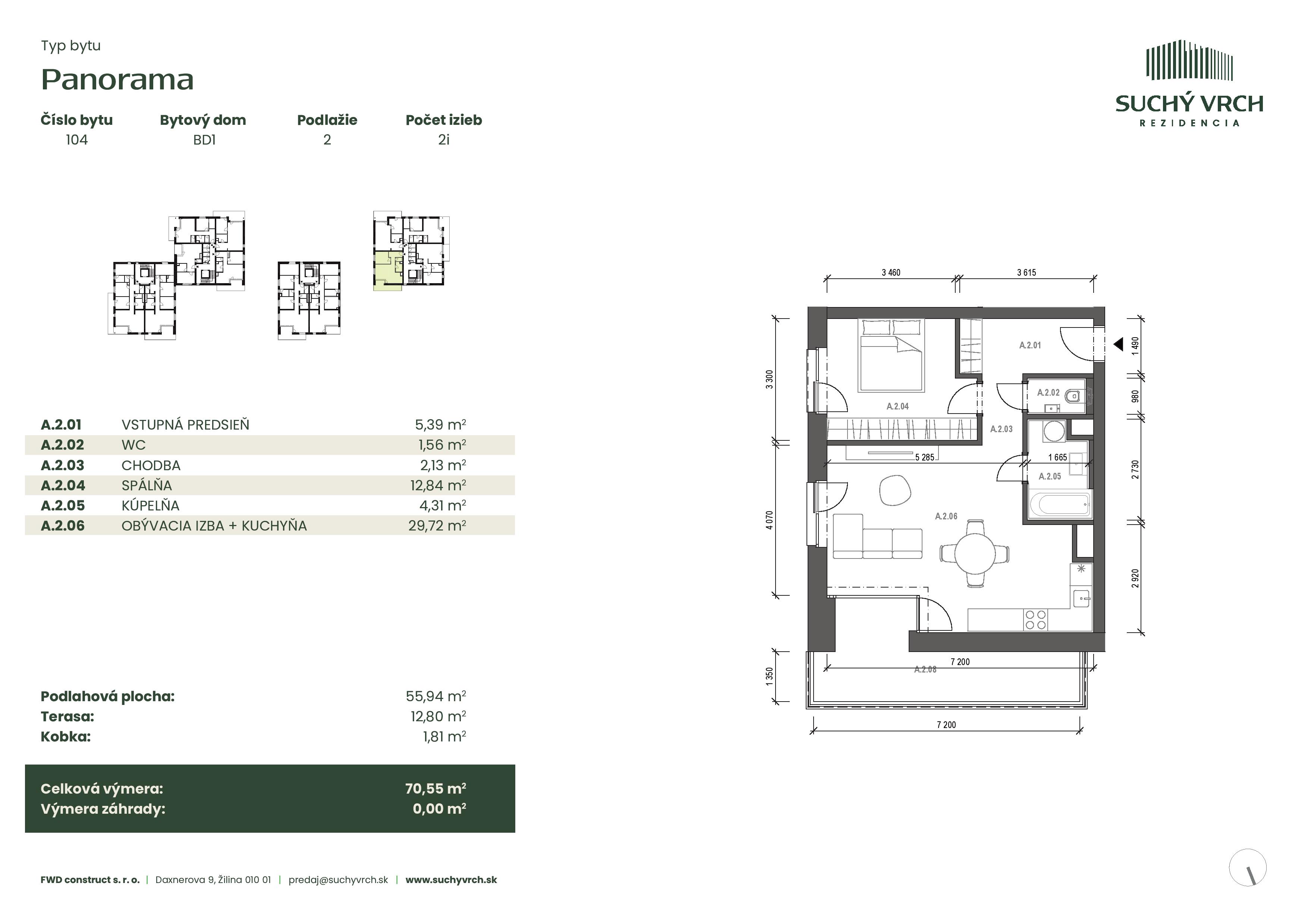 Rezidencia Suchý Vrch - 104 - Pôdorys