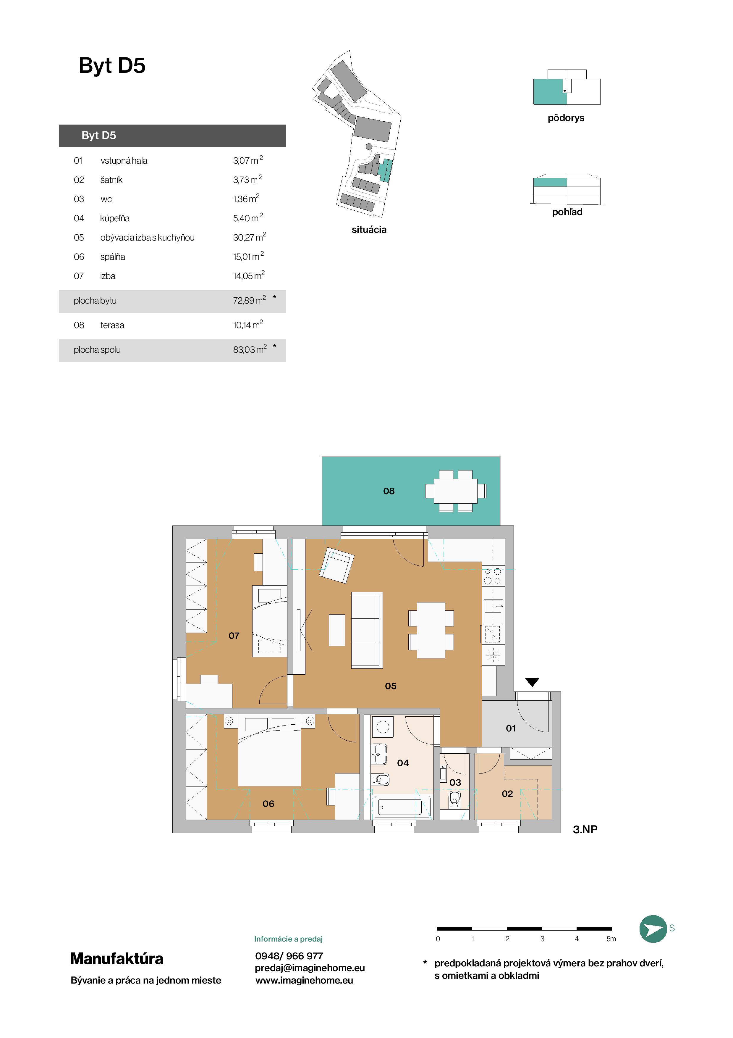 Manufaktúra - D5 - Pôdorys