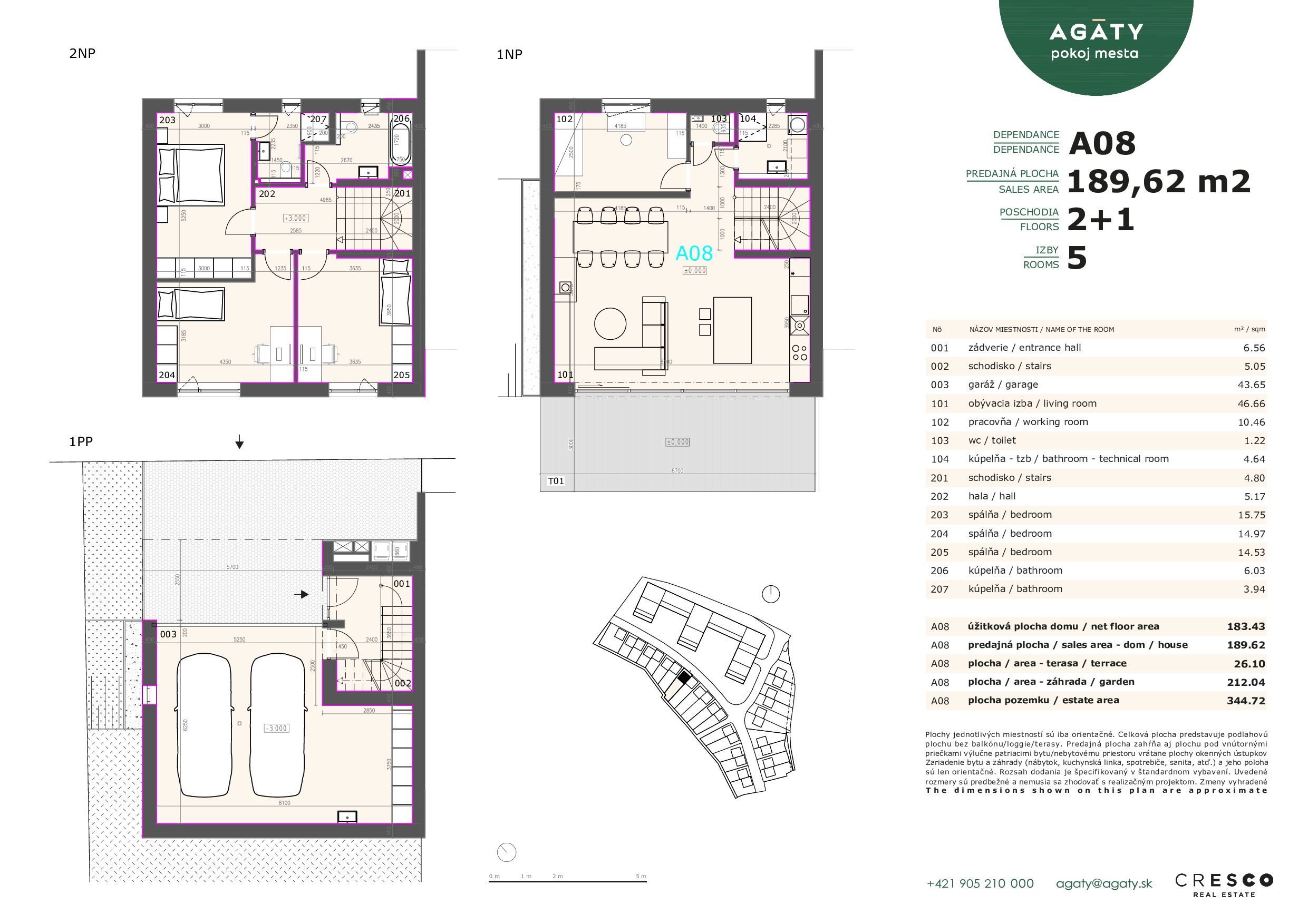 Agáty - A08 - Pôdorys