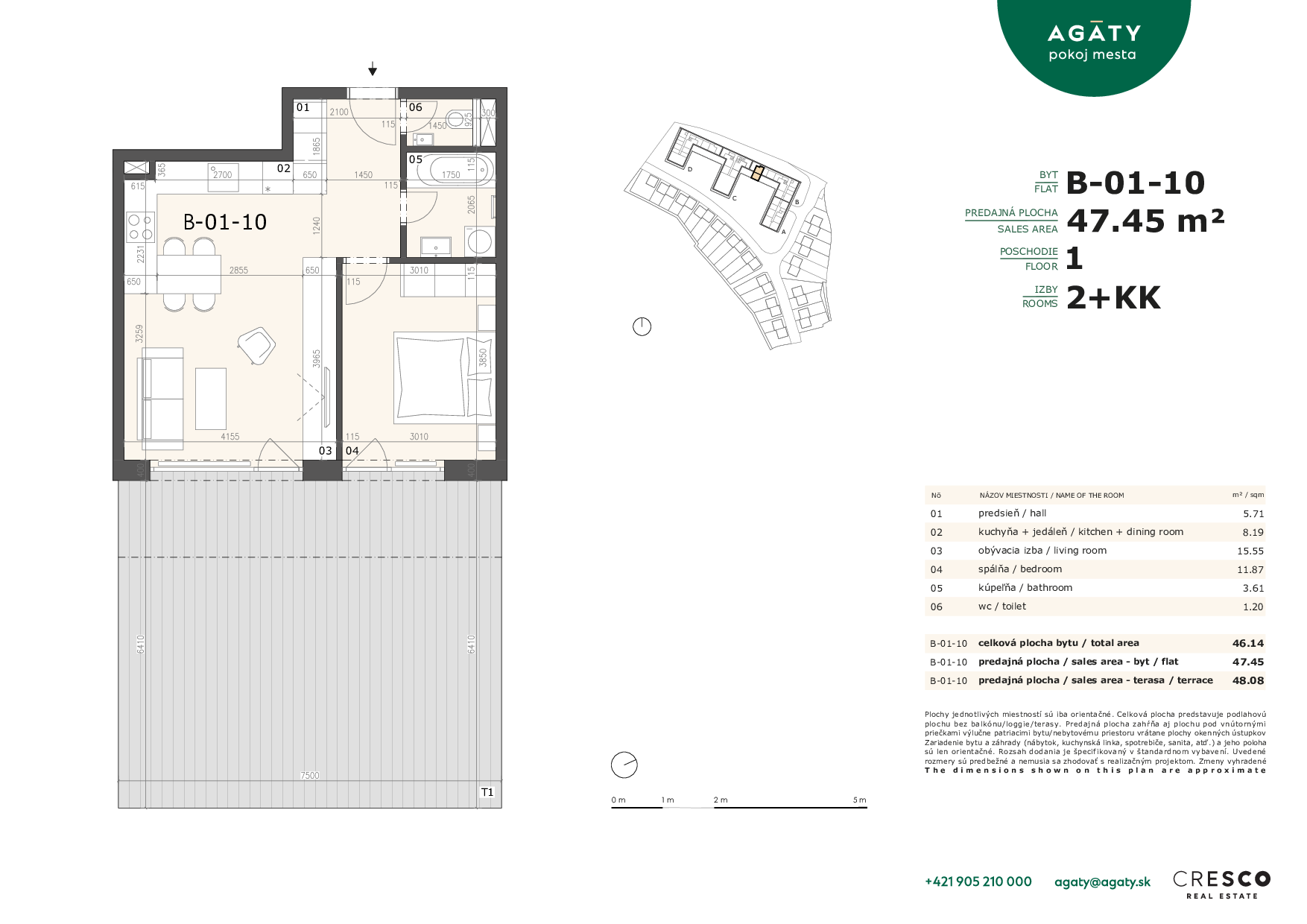 Agáty - B-01-10 - Pôdorys