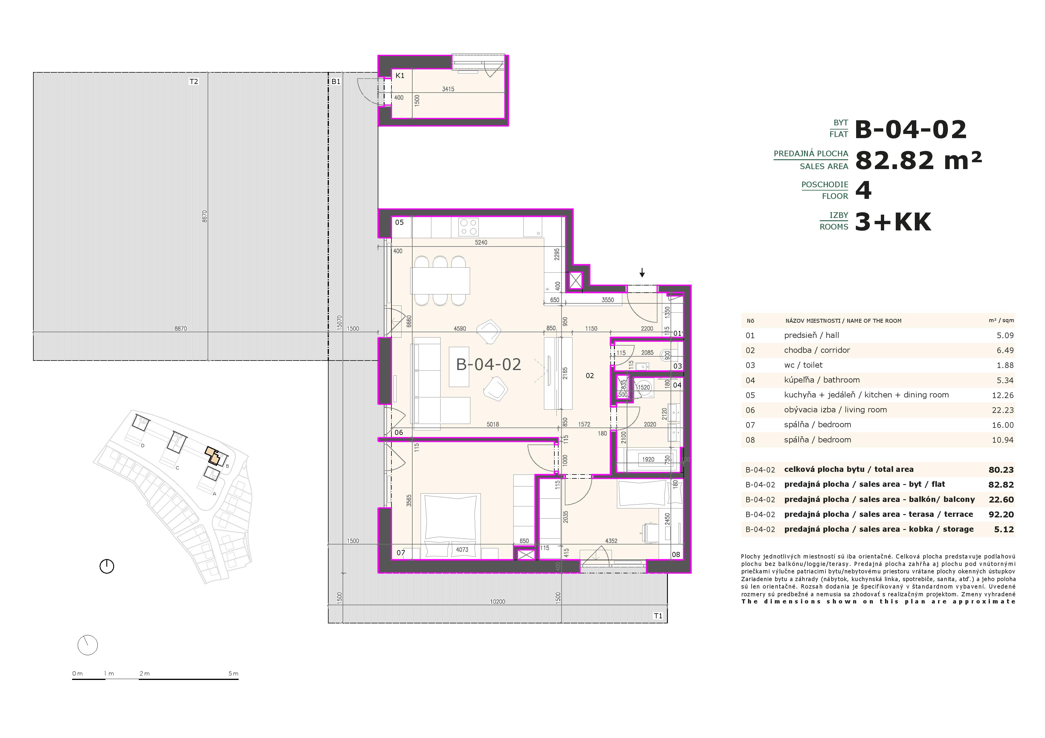 Agáty - B-04-02 - Pôdorys