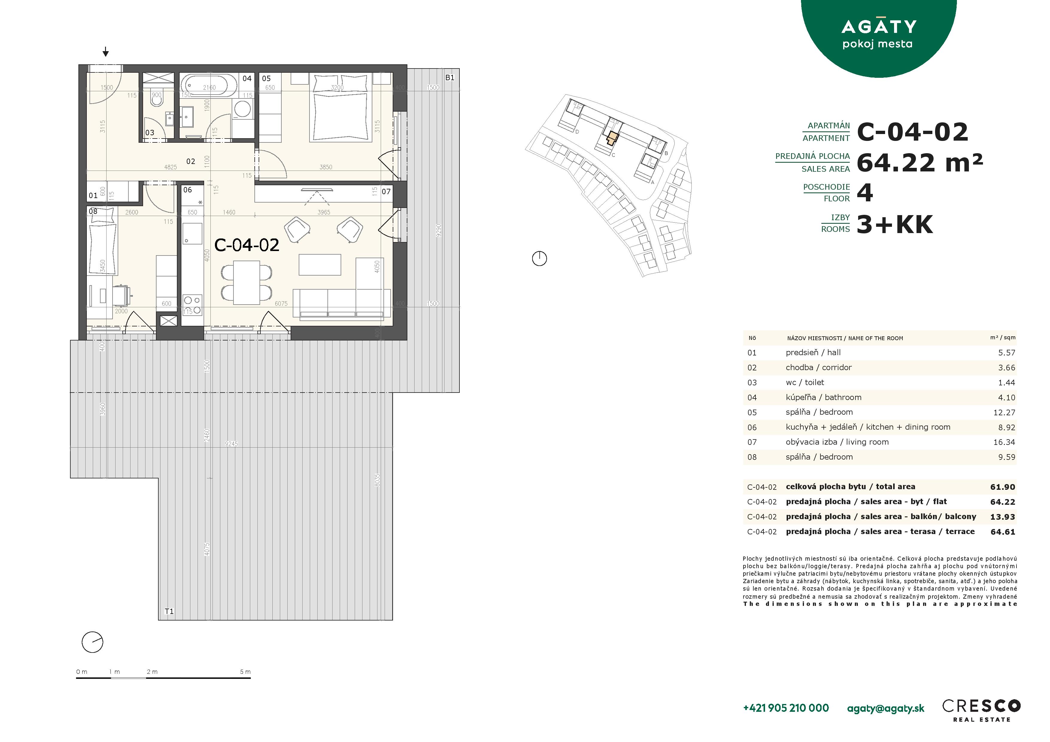 Agáty - C-04-02 - Pôdorys
