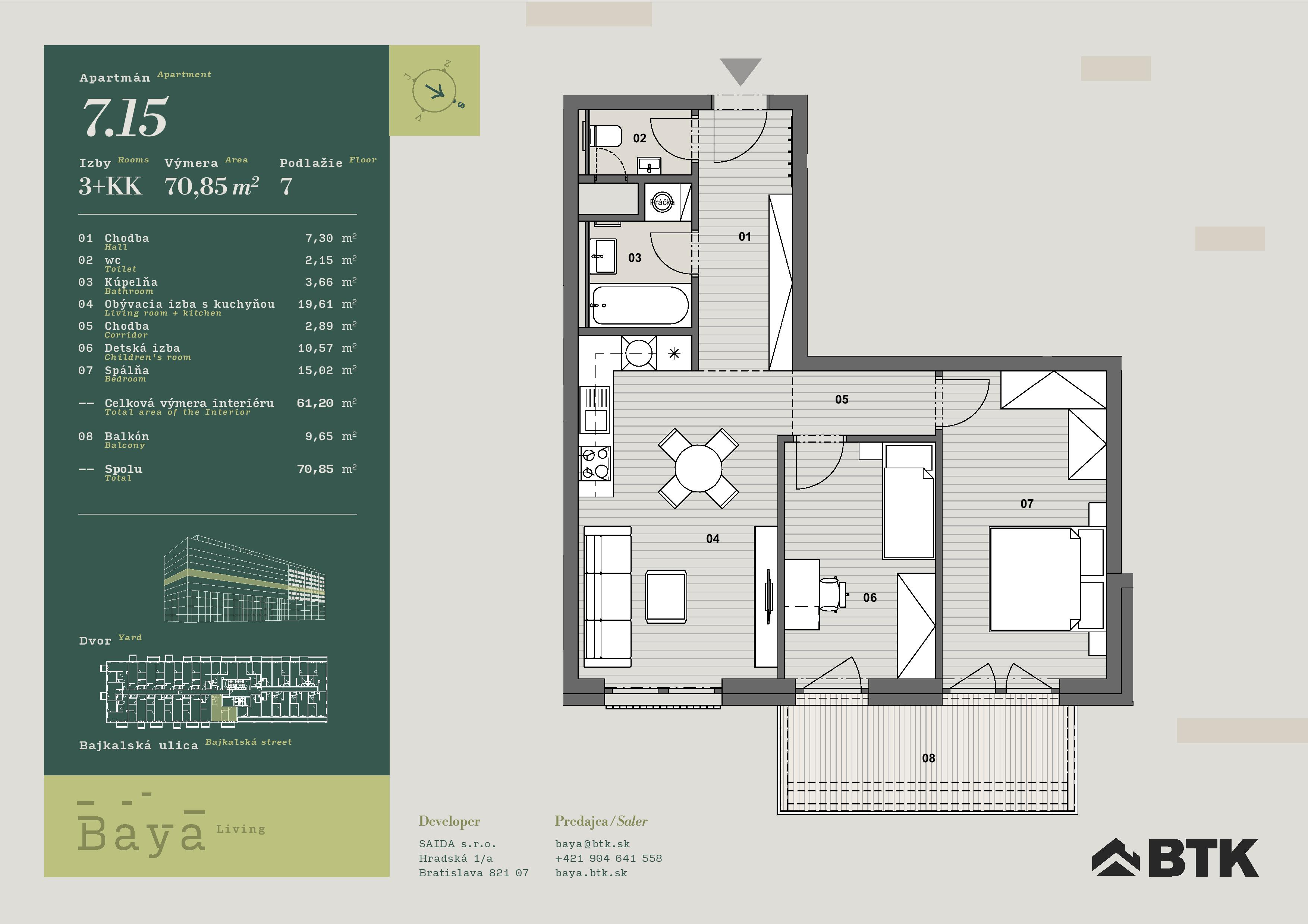 Baya - 7.15 - Pôdorys
