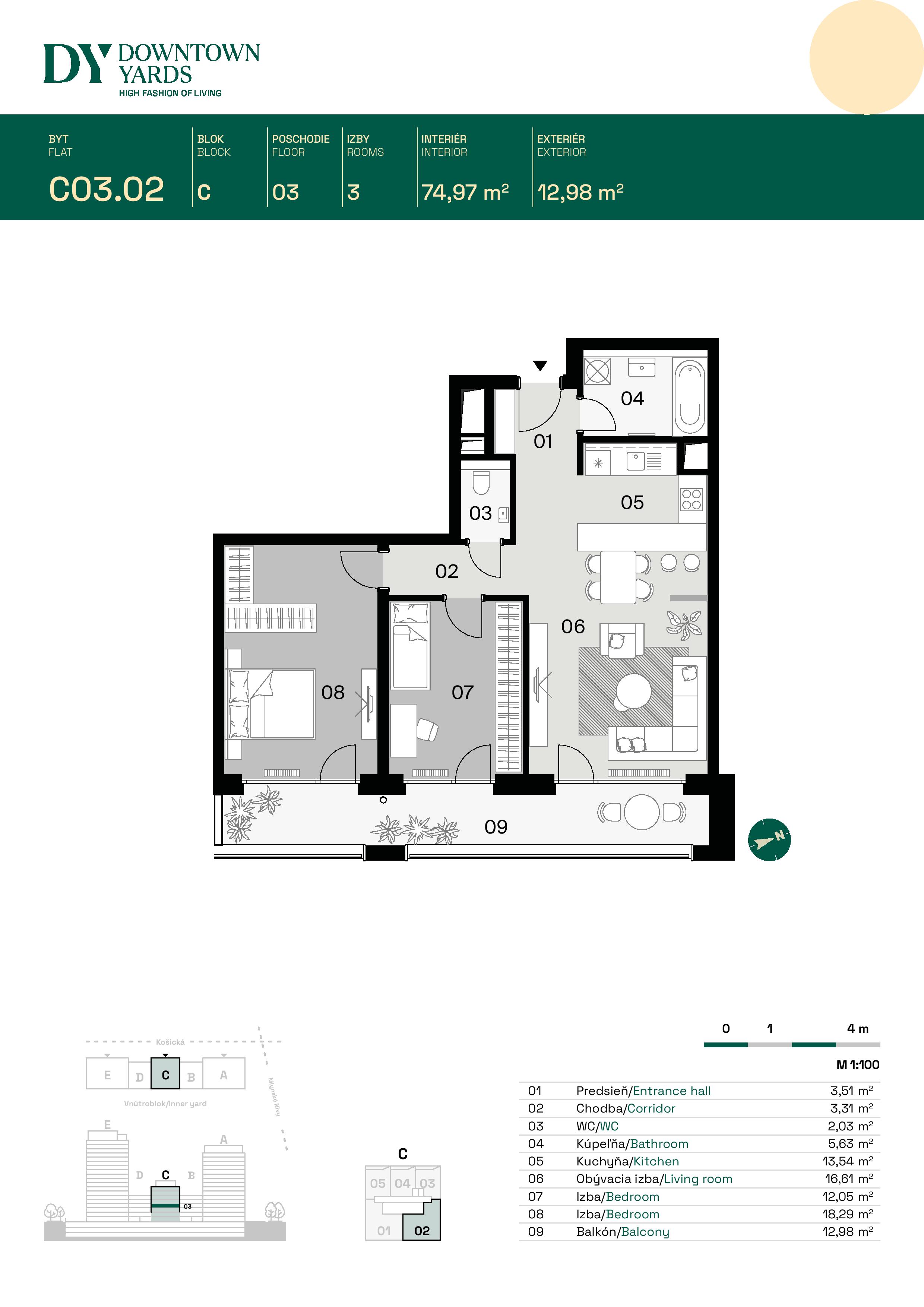 Downtown Yards - C03.02 - Pôdorys