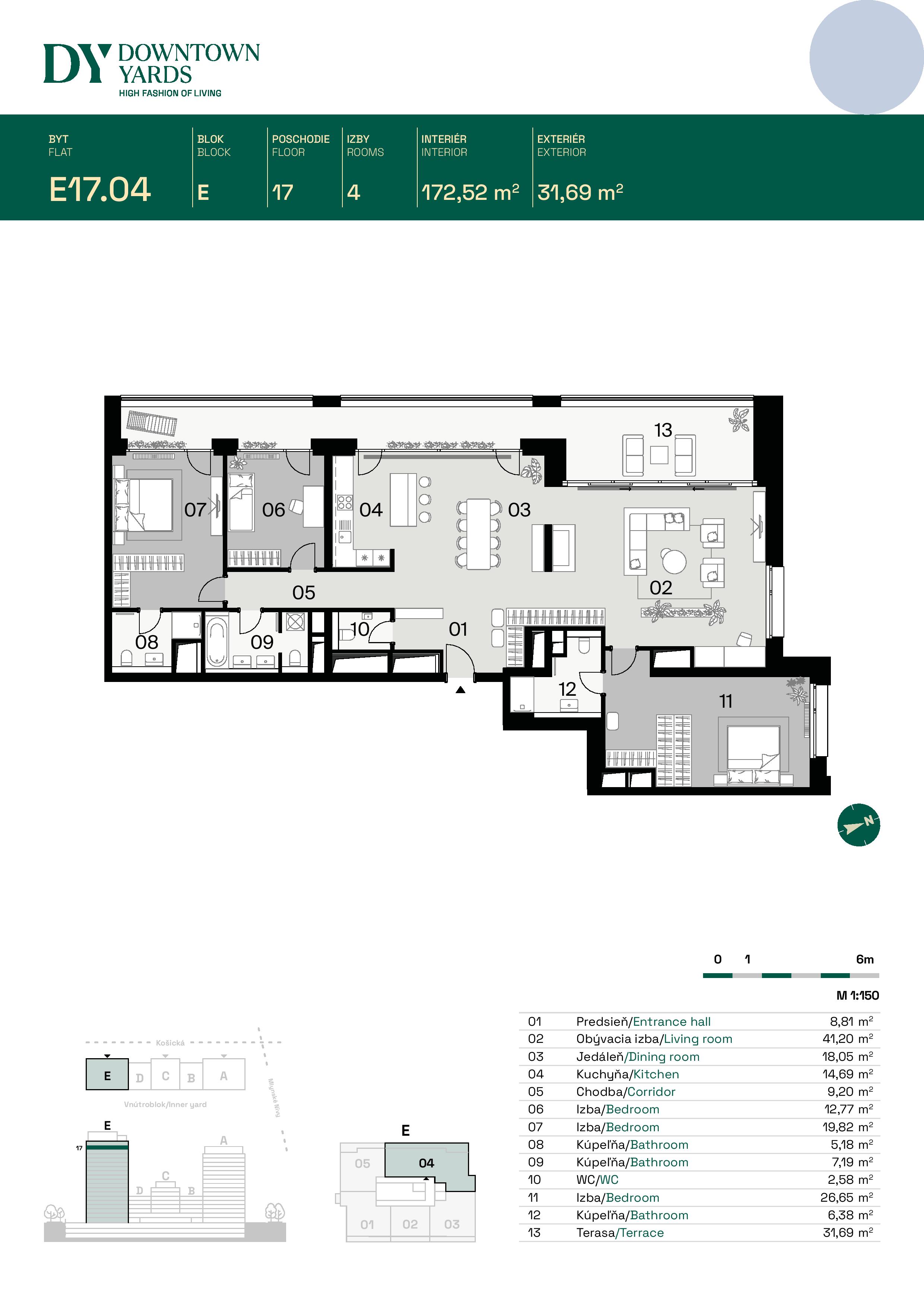 Downtown Yards - E17.04 - Pôdorys