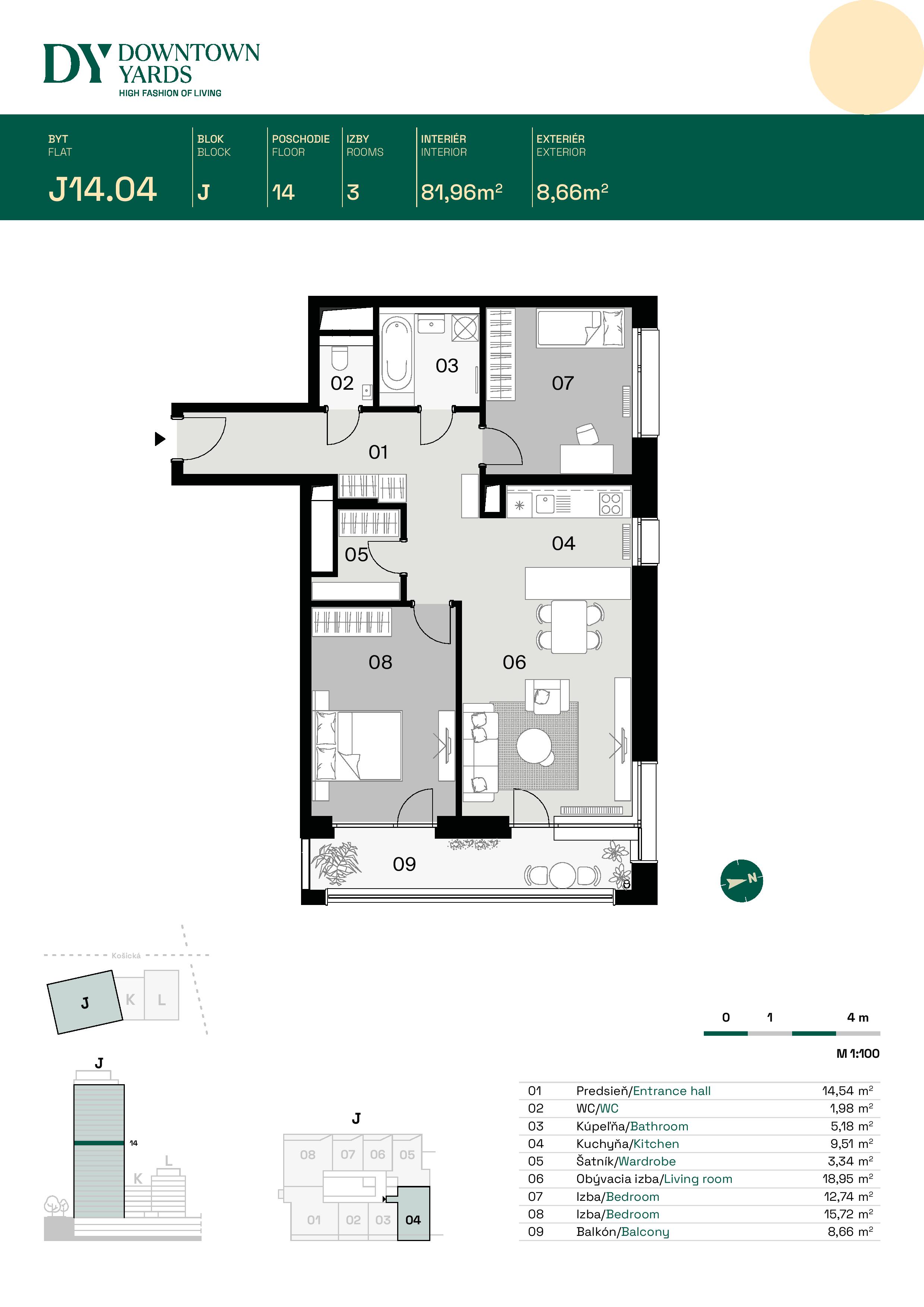 Downtown Yards - J14.04 - Pôdorys