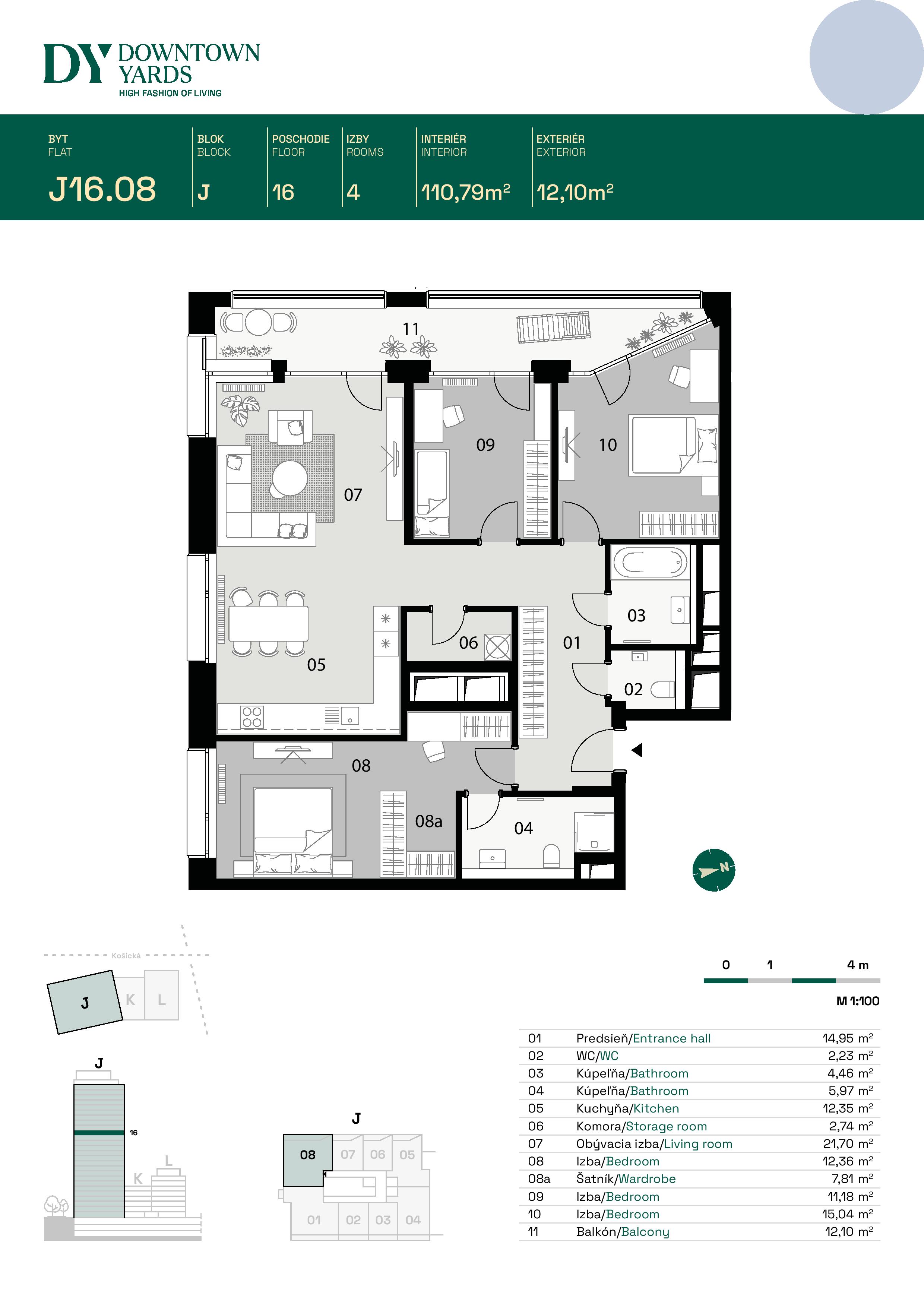 Downtown Yards - J16.08 - Pôdorys