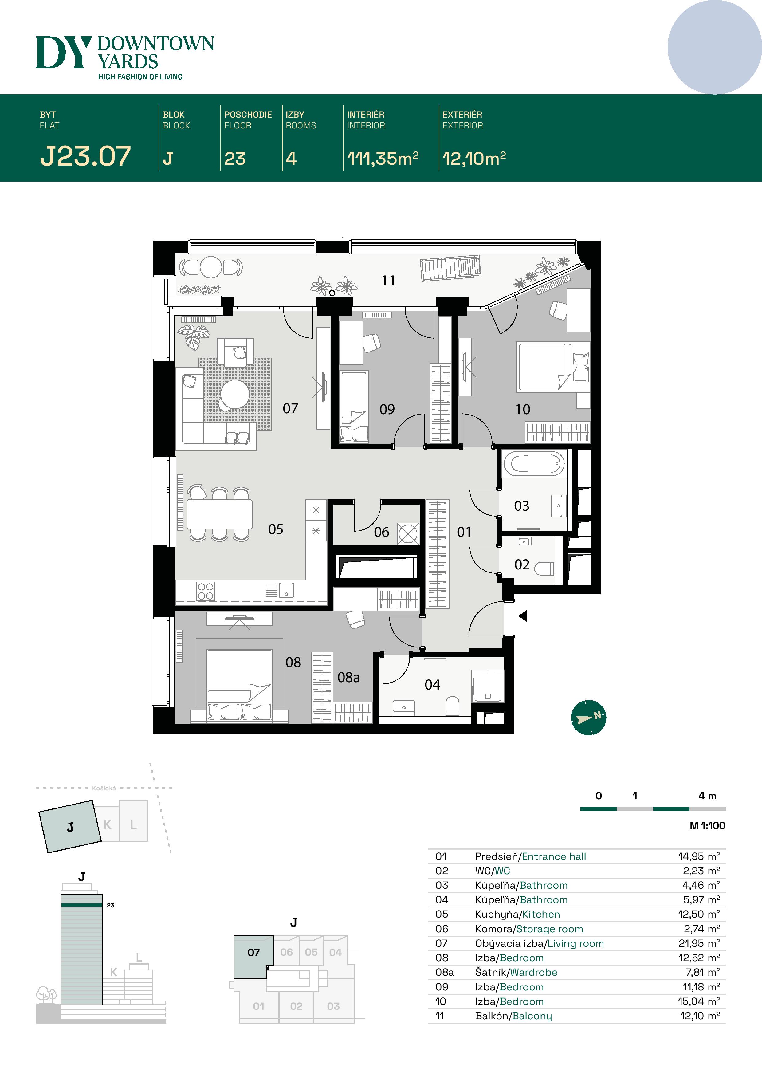 Downtown Yards - J23.07 - Pôdorys