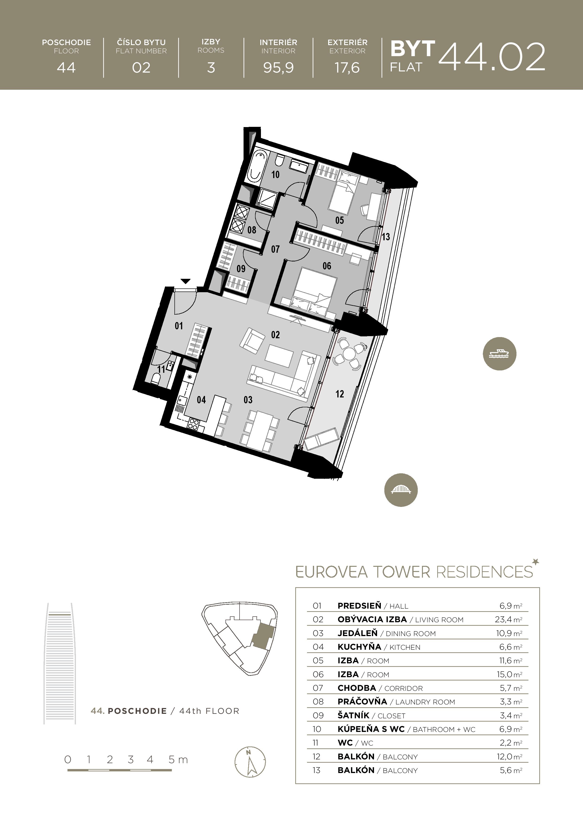 Eurovea Tower - 44.02 - Pôdorys