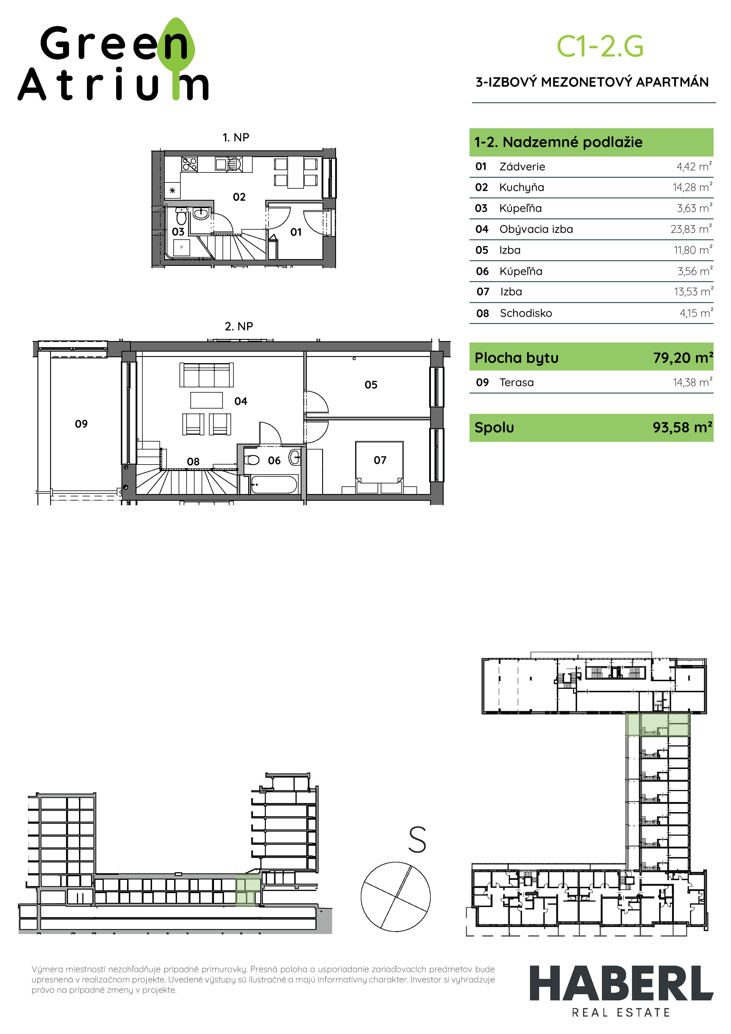 Green Atrium - 1-2.G - Pôdorys