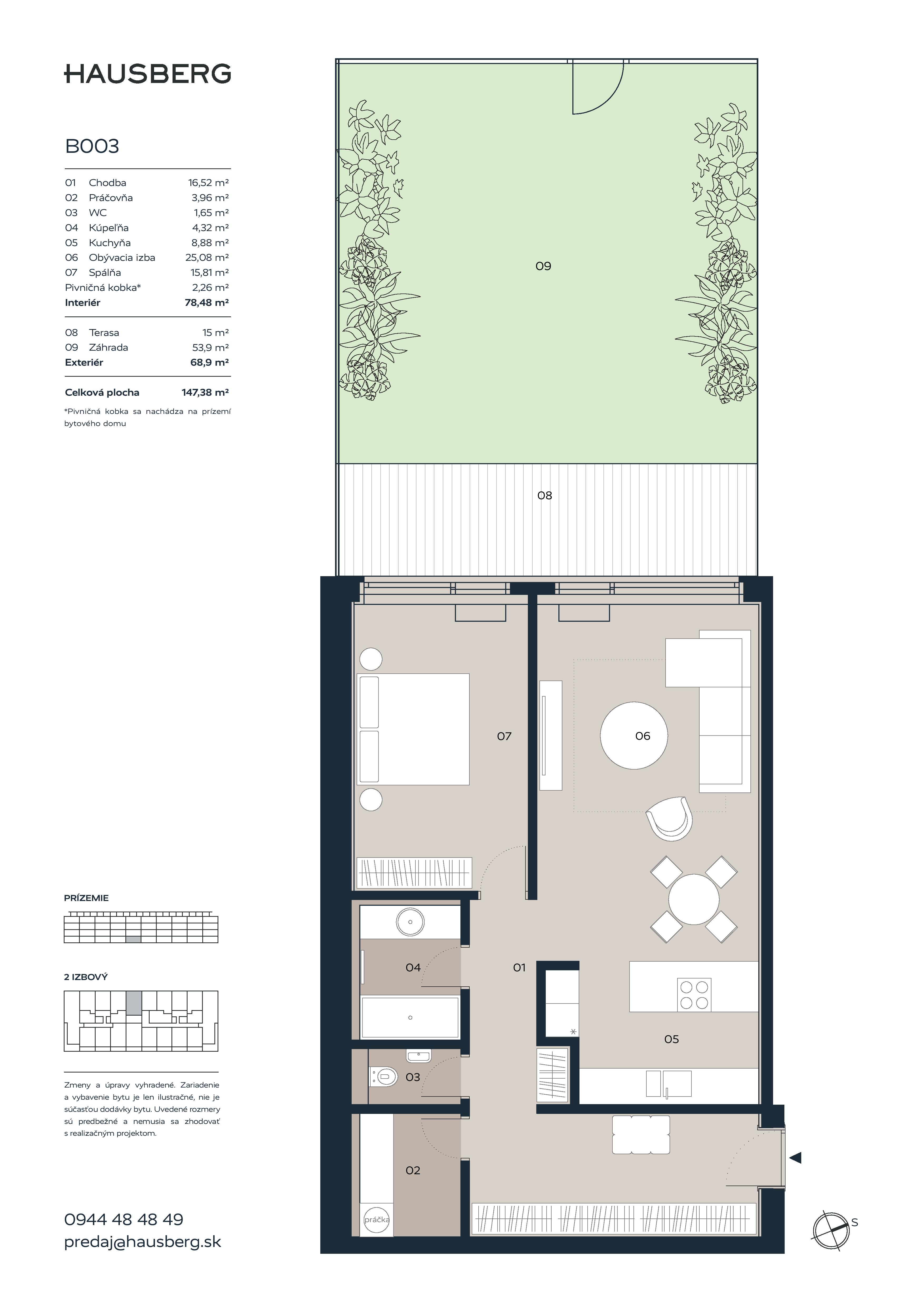 Hausberg - B003 - Pôdorys
