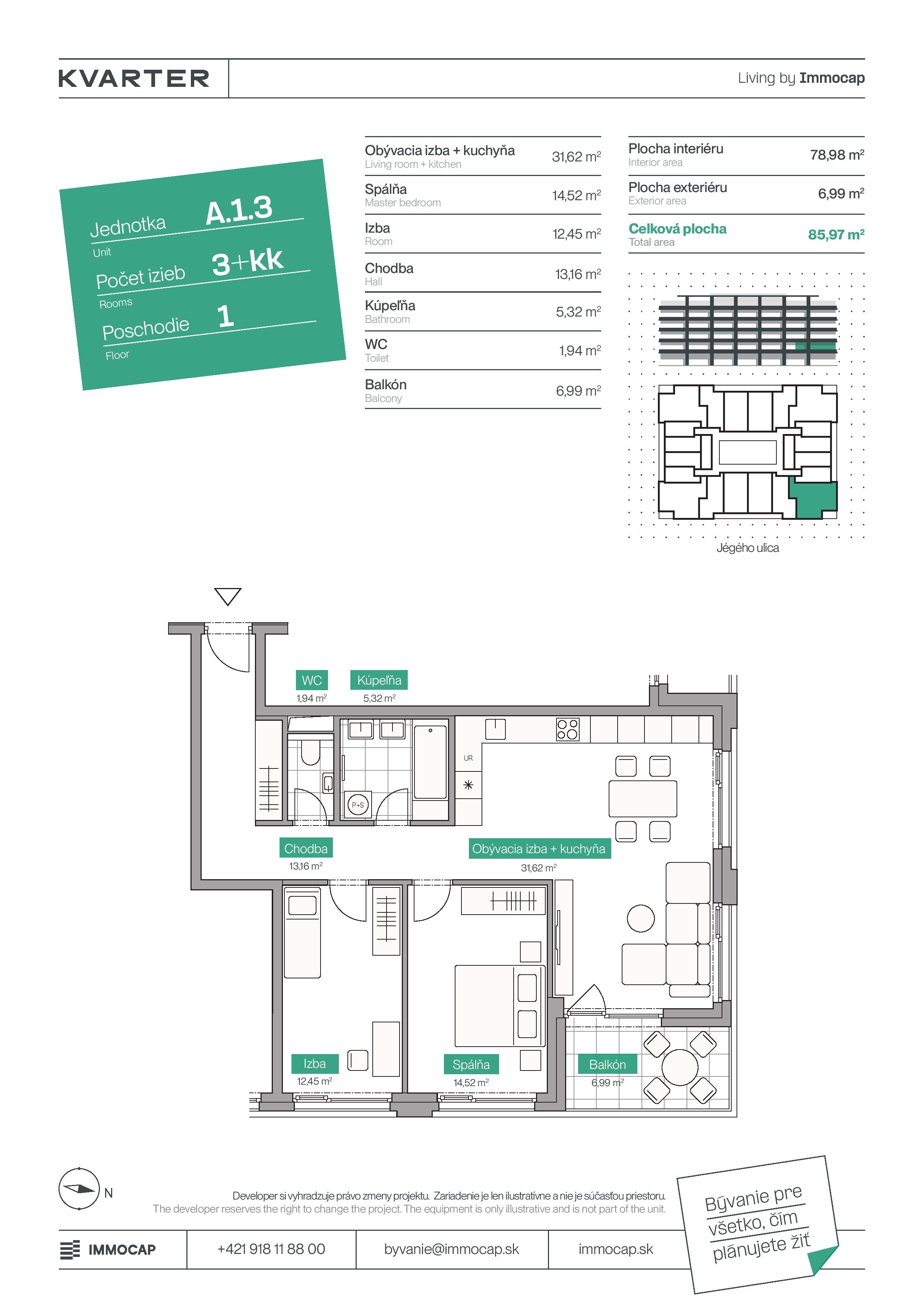 Kvarter - A.1.3 - Pôdorys