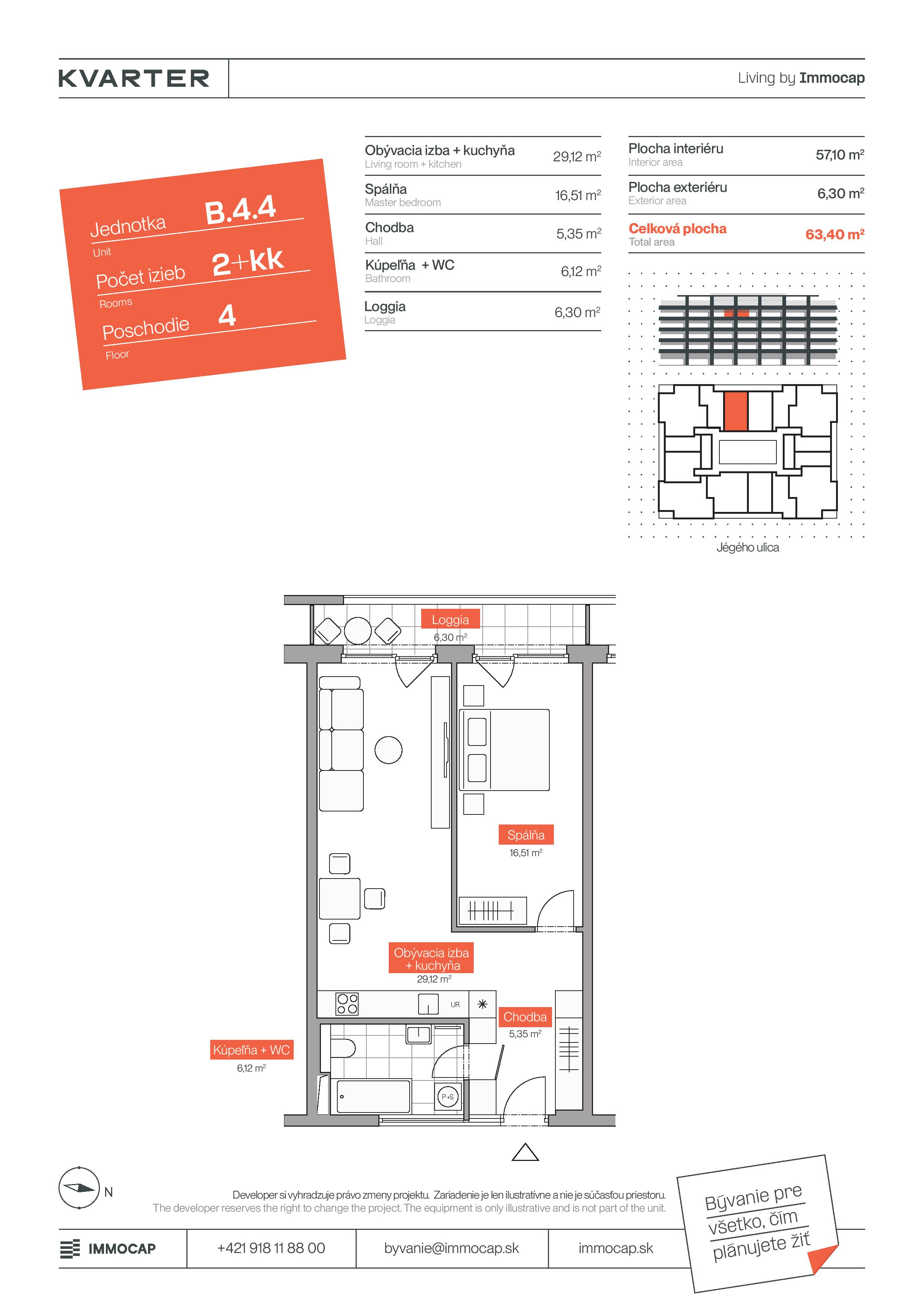 Kvarter - B.4.4 - Pôdorys