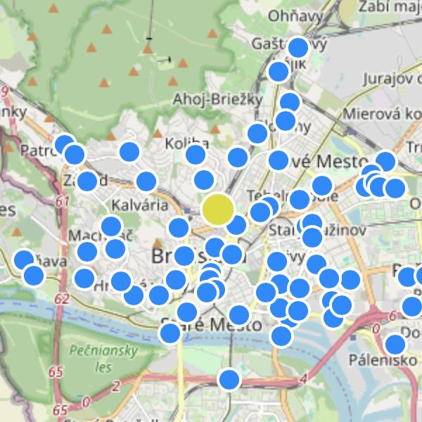 Matúškova Residence - map