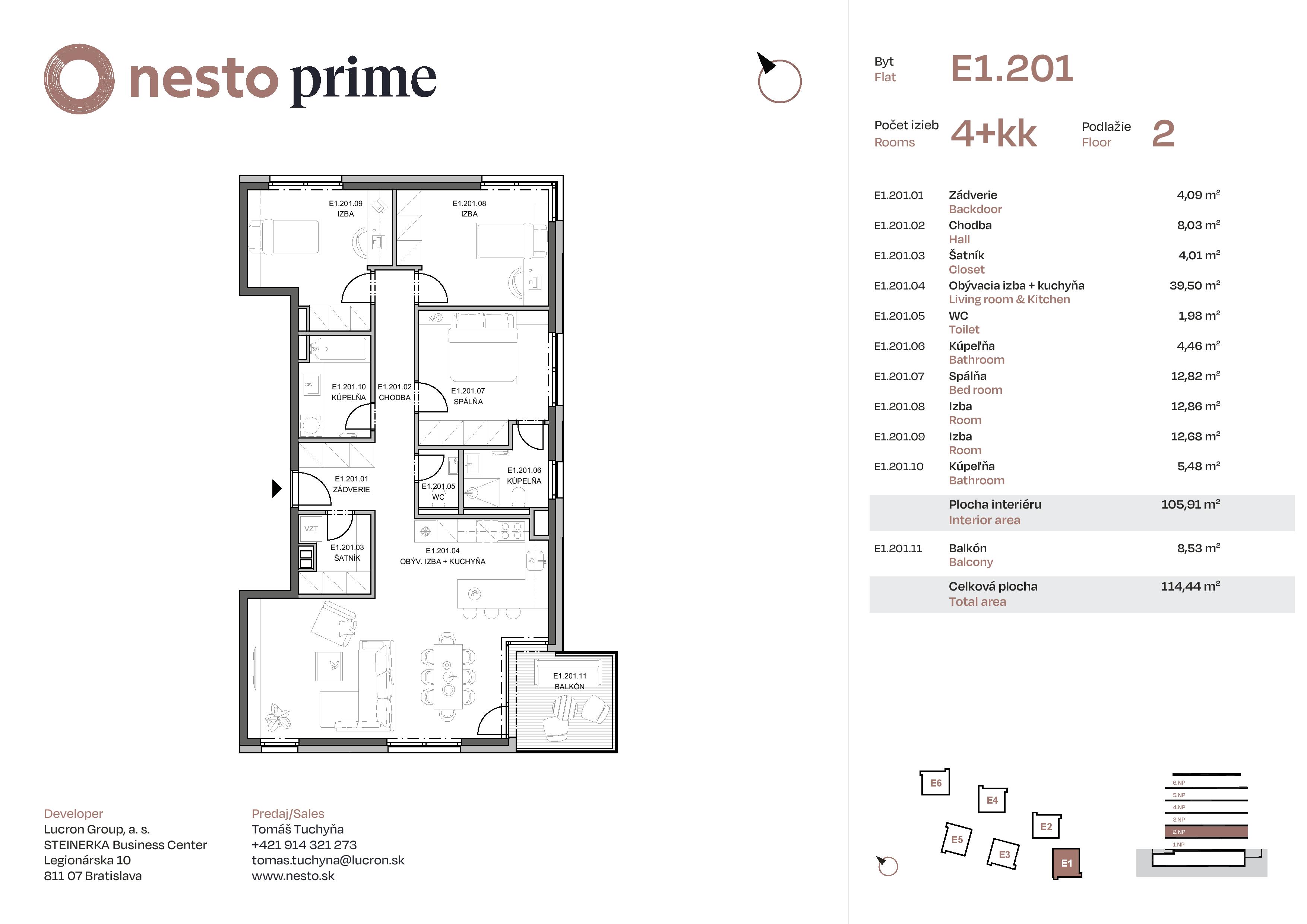 Nesto - E1.201 - Pôdorys