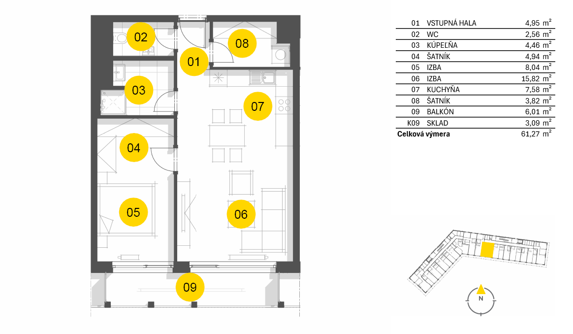 Nový Ružinov - C1.6.09 - Pôdorys