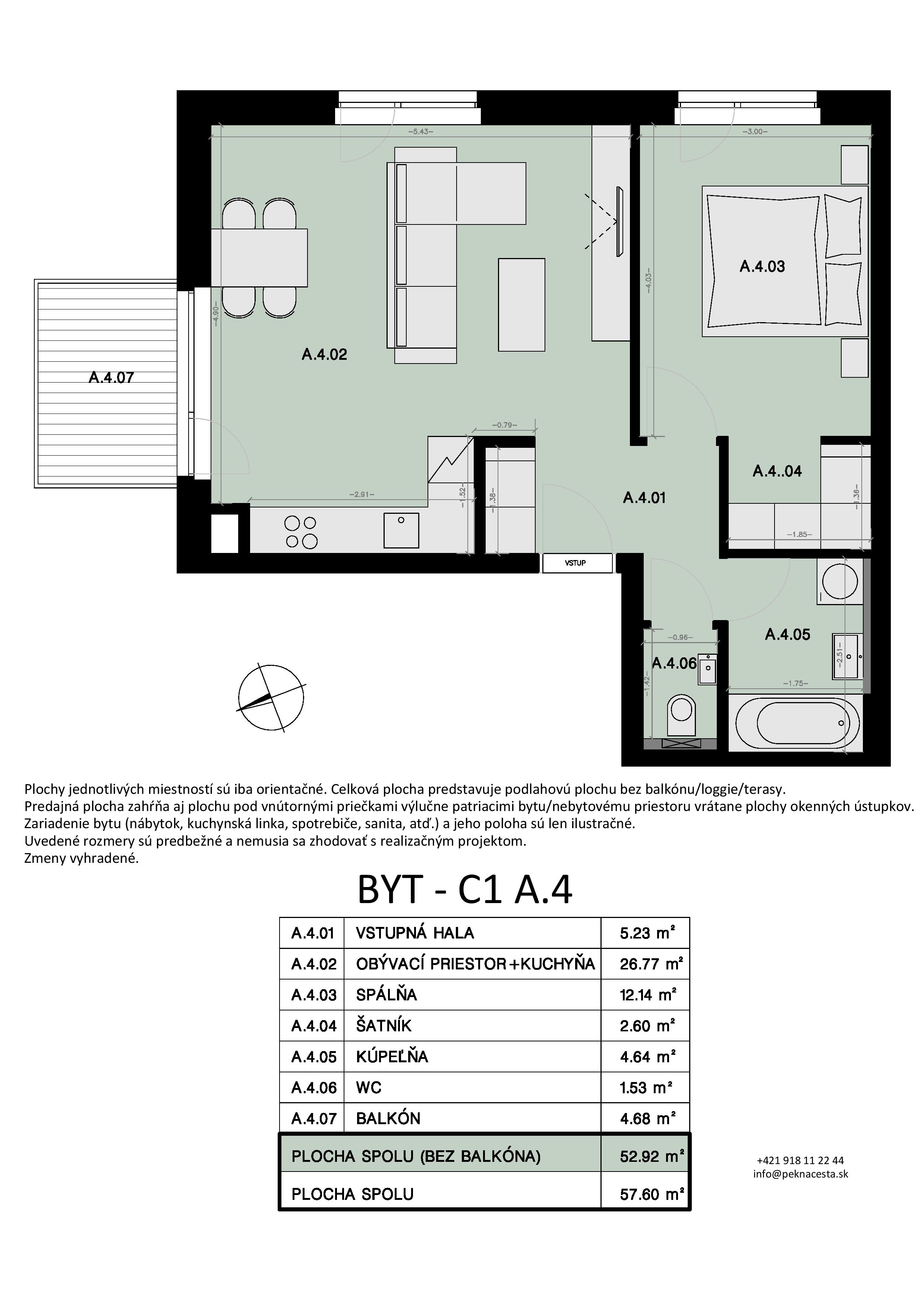 Pekná cesta - A.4 - Pôdorys