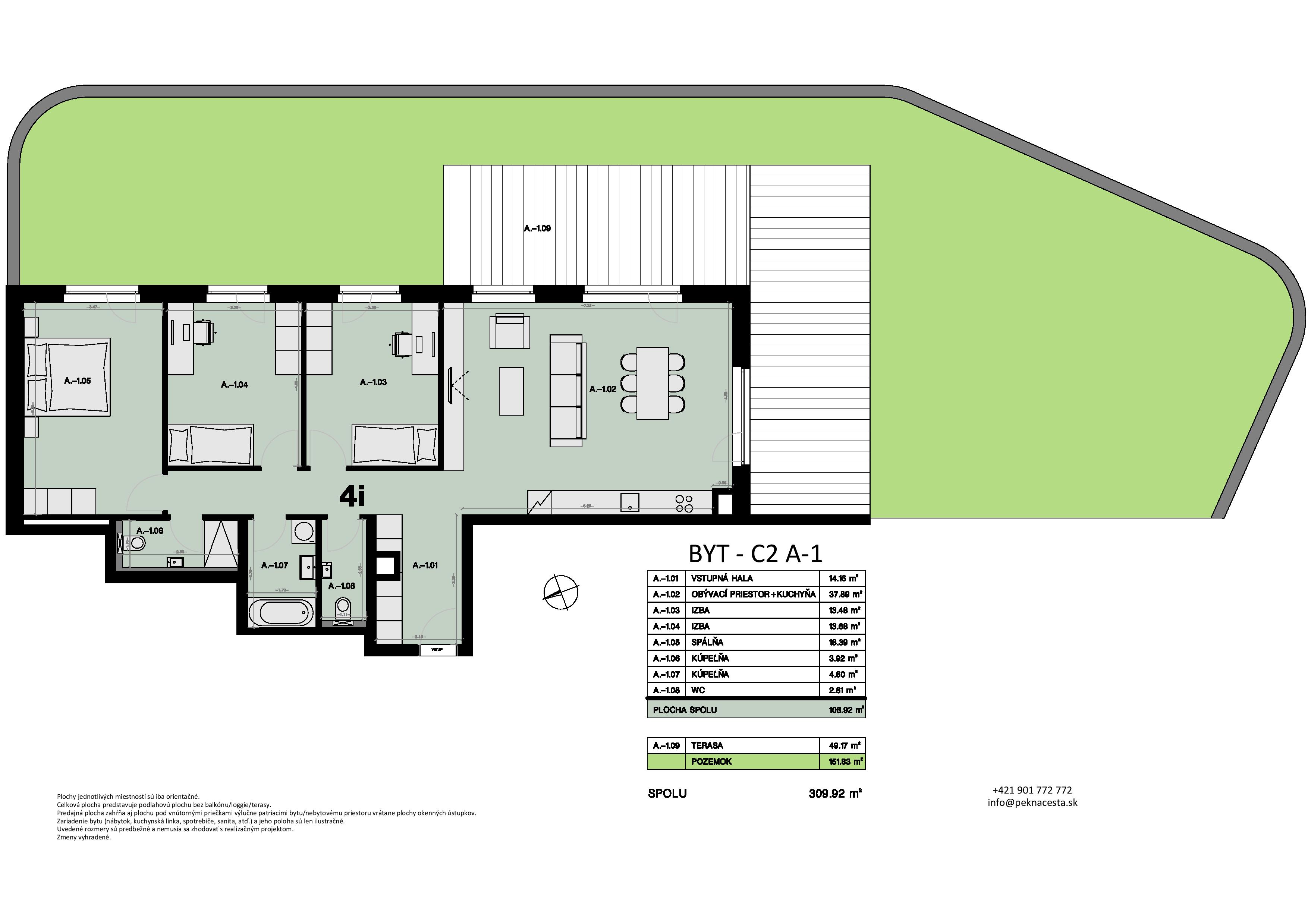 Pekná cesta - A.-1 - Pôdorys