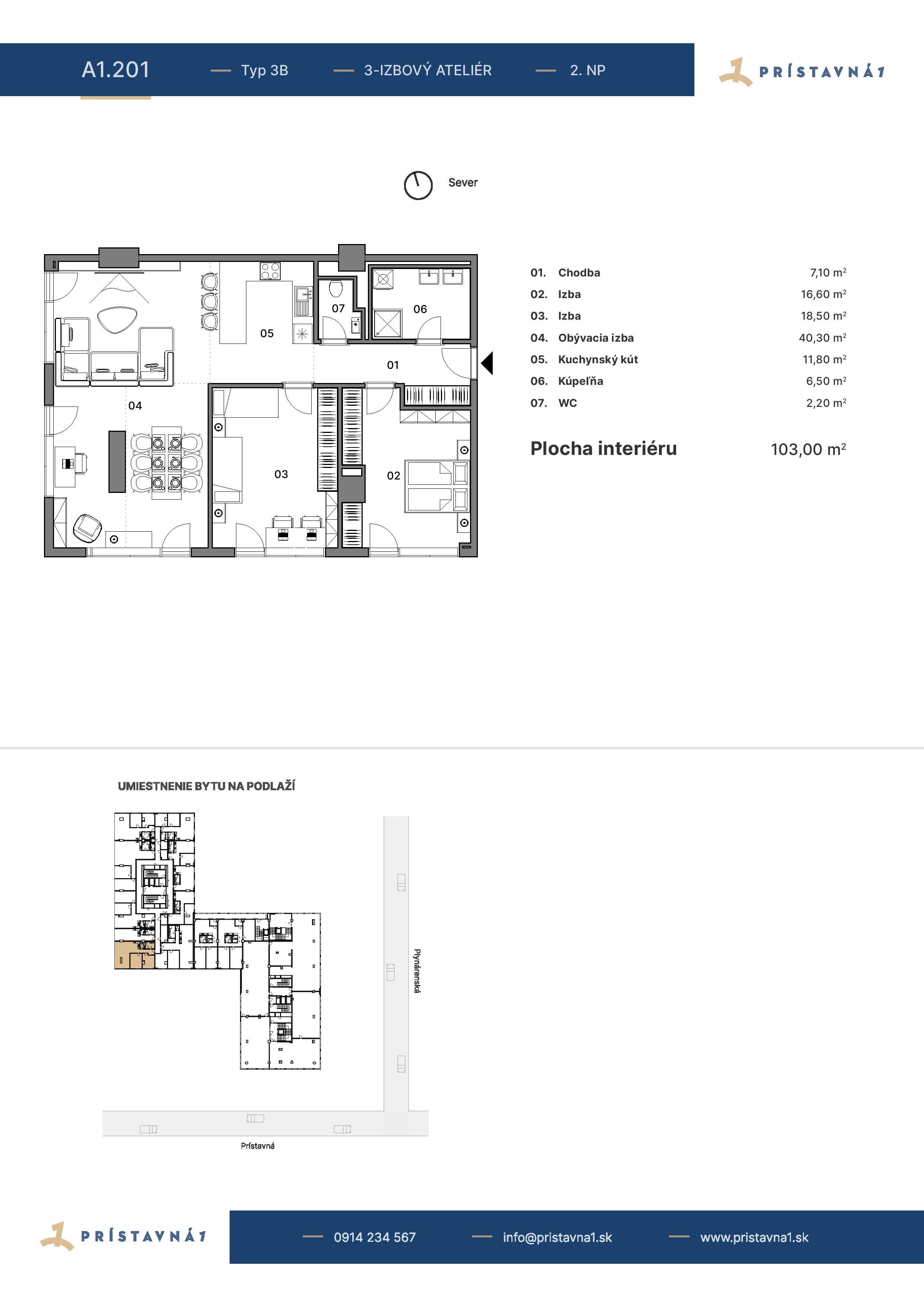 Prístavná 1 - A1.201 - Pôdorys