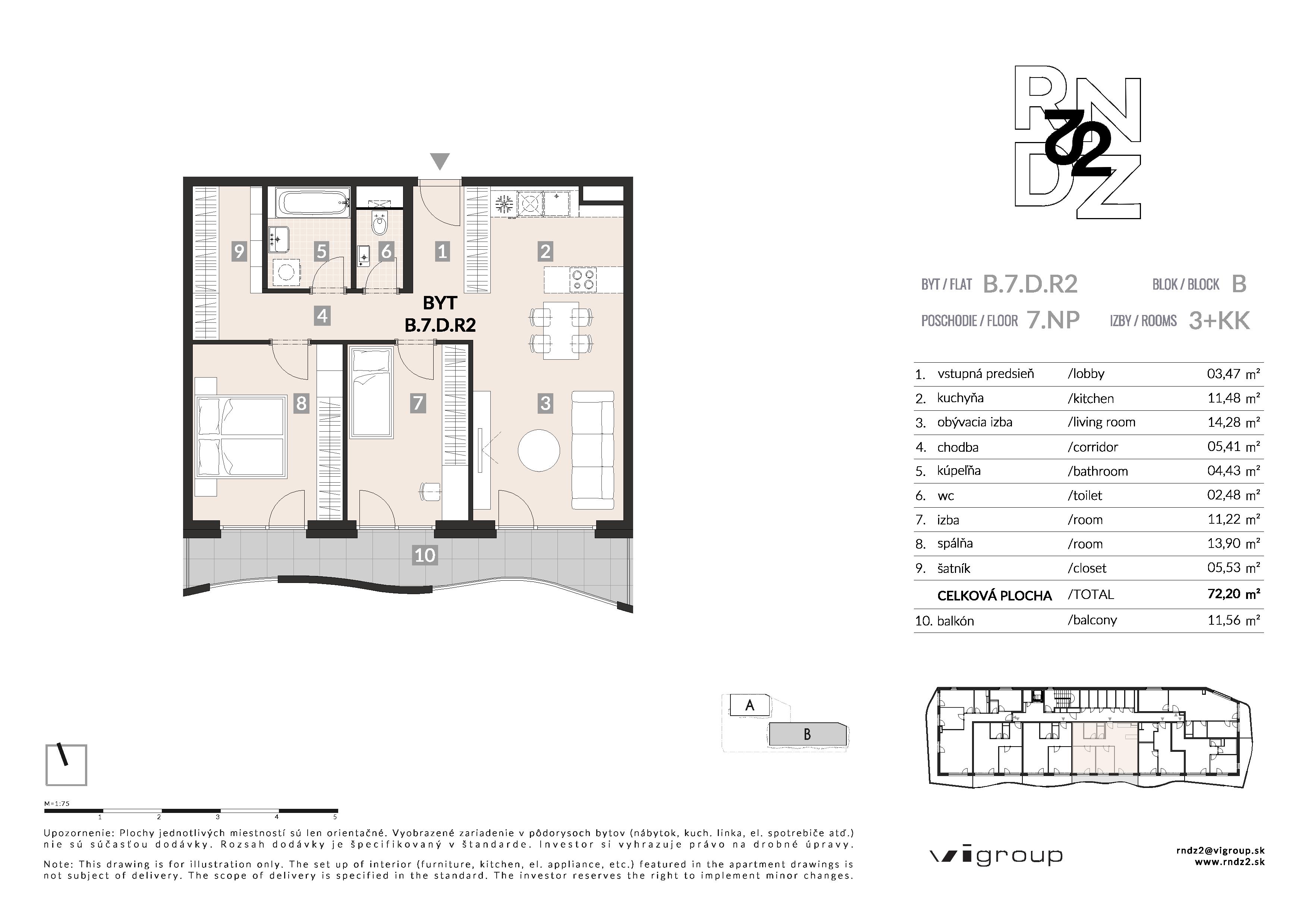 RNDZ - B.7.D.R2 - Pôdorys