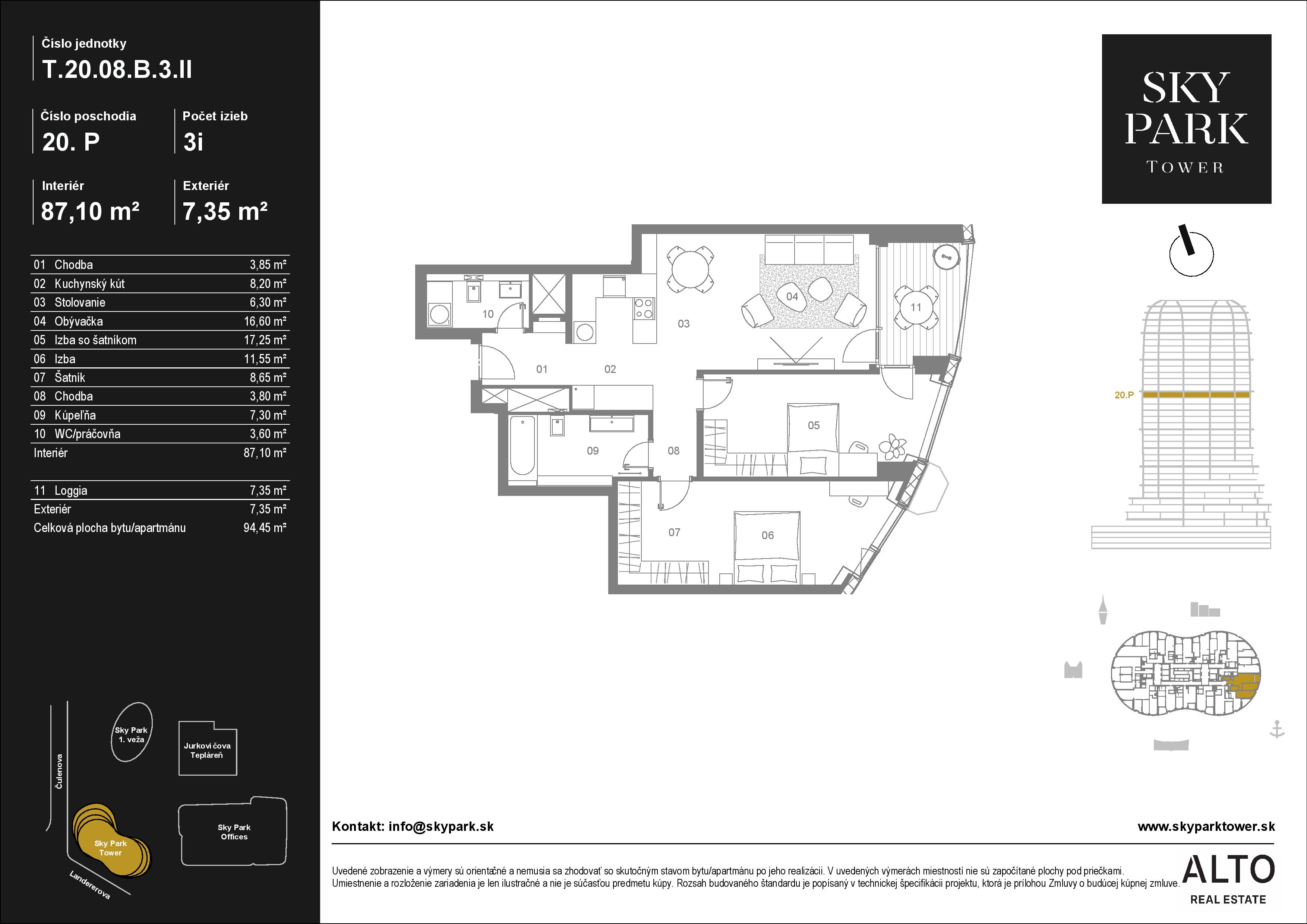 Sky Park - T.20.08 - Pôdorys