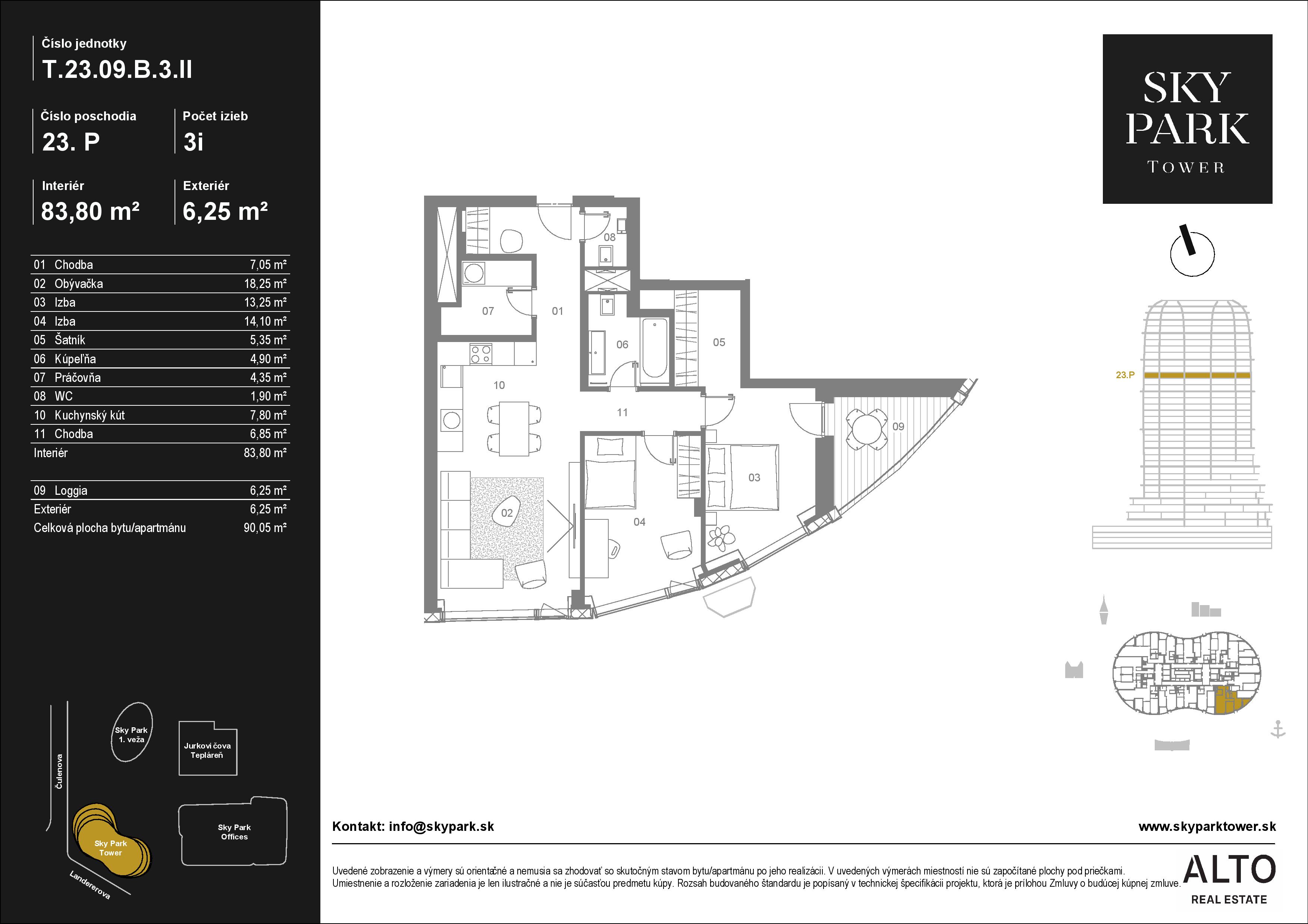 Sky Park - T.23.09 - Pôdorys