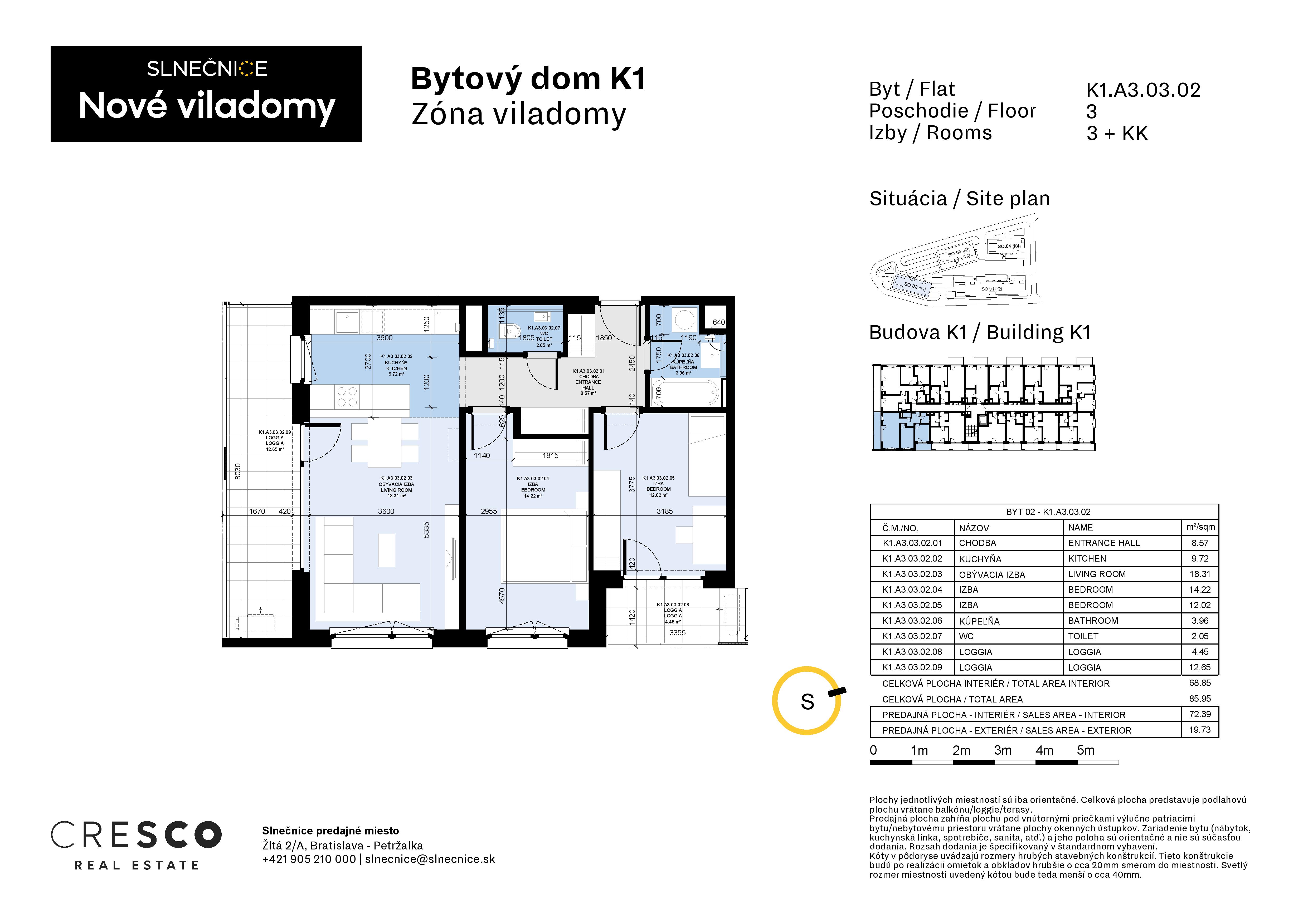 Slnečnice - K1.A3.03.02 - Pôdorys