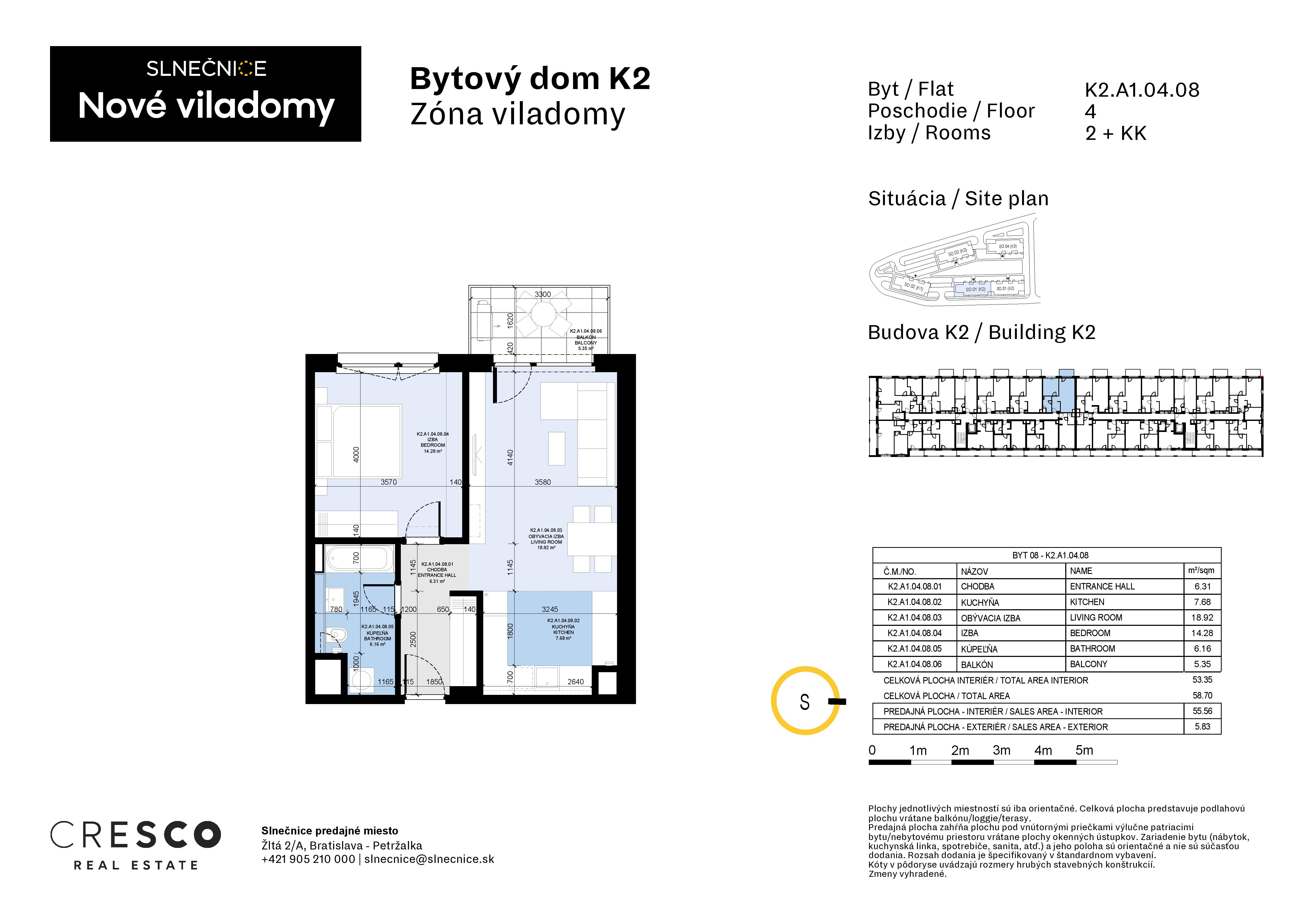 Slnečnice - K2.A1.04.08 - Pôdorys