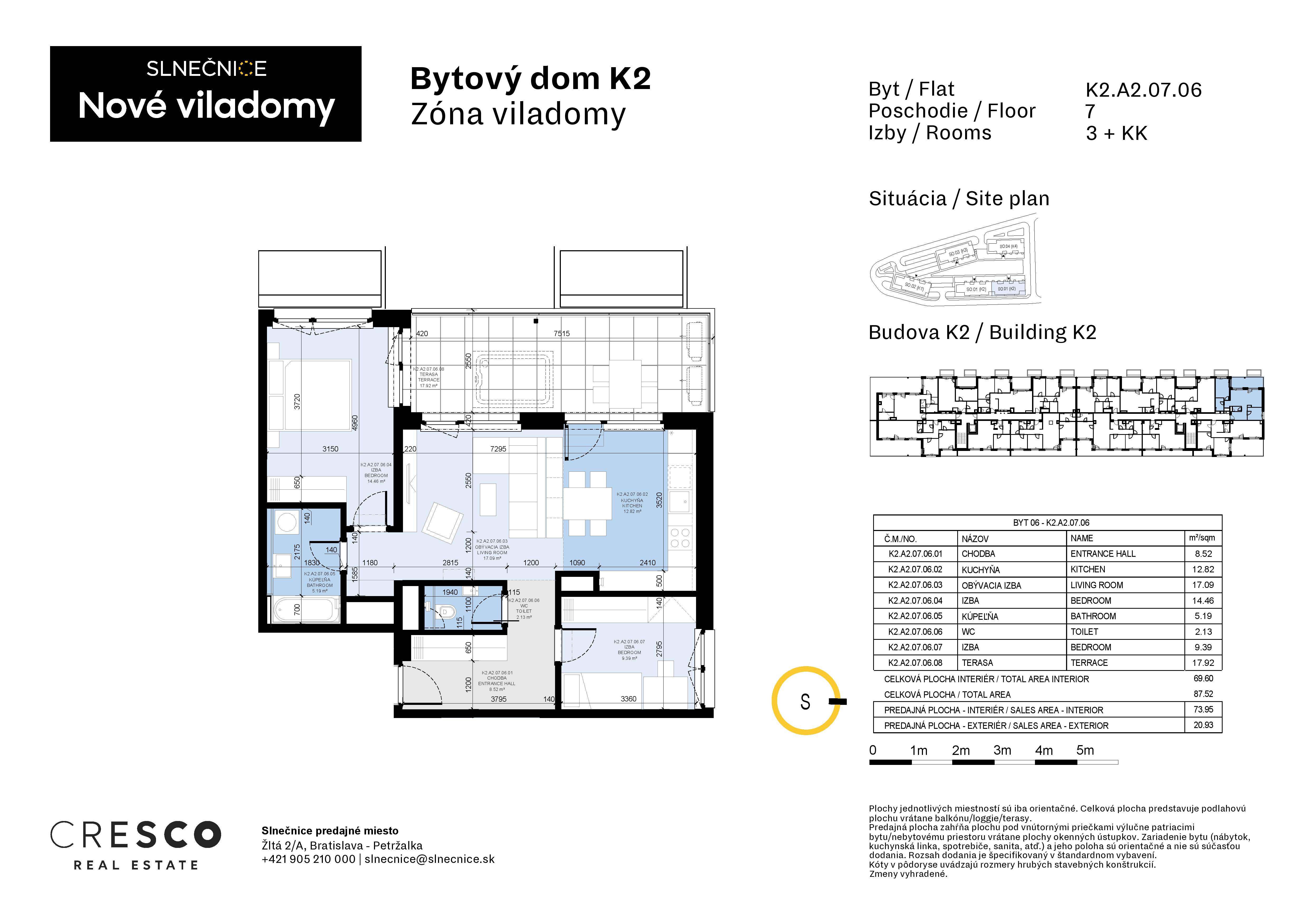 Slnečnice - K2.A2.07.06 - Pôdorys