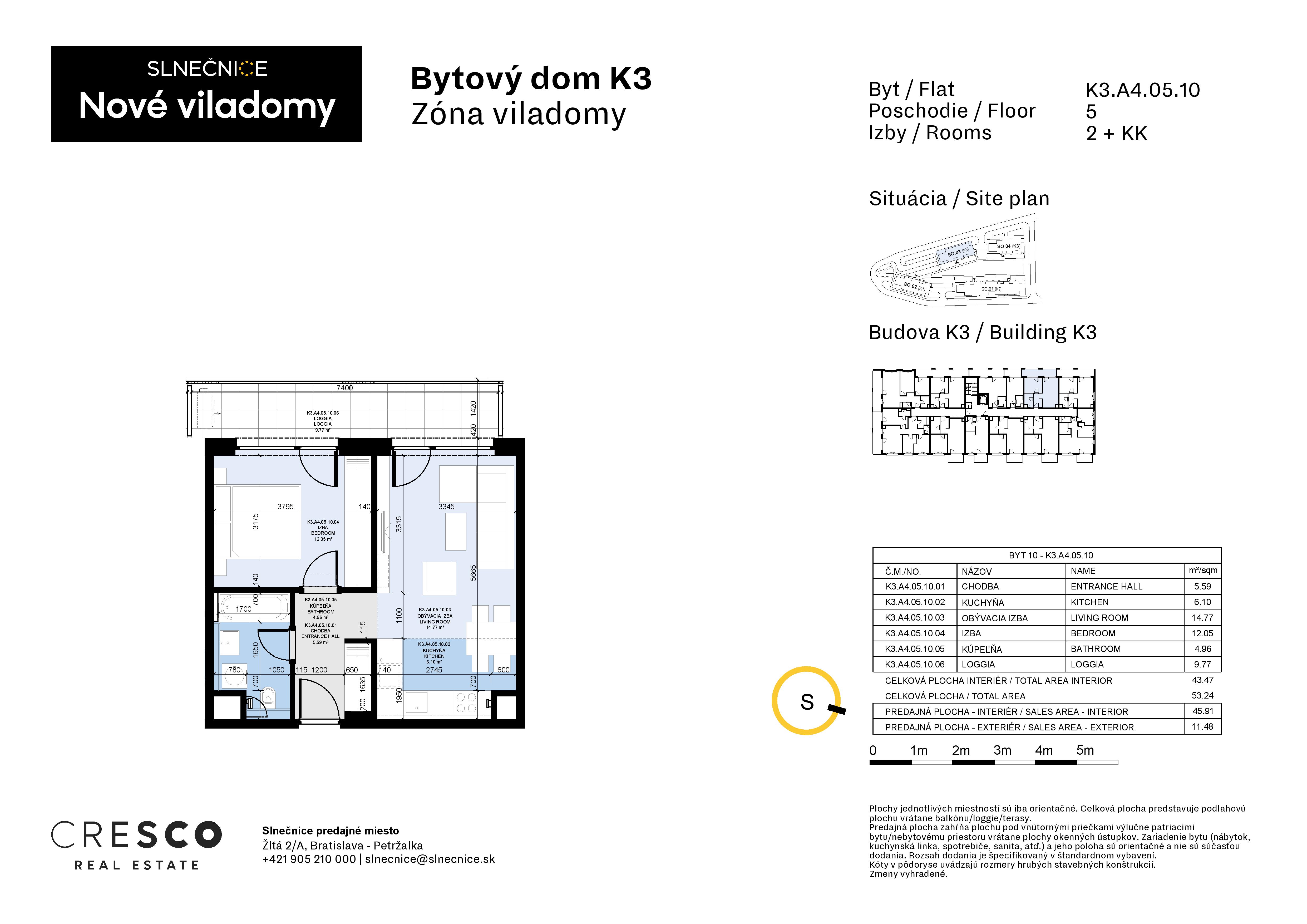 Slnečnice - K3.A4.05.10 - Pôdorys