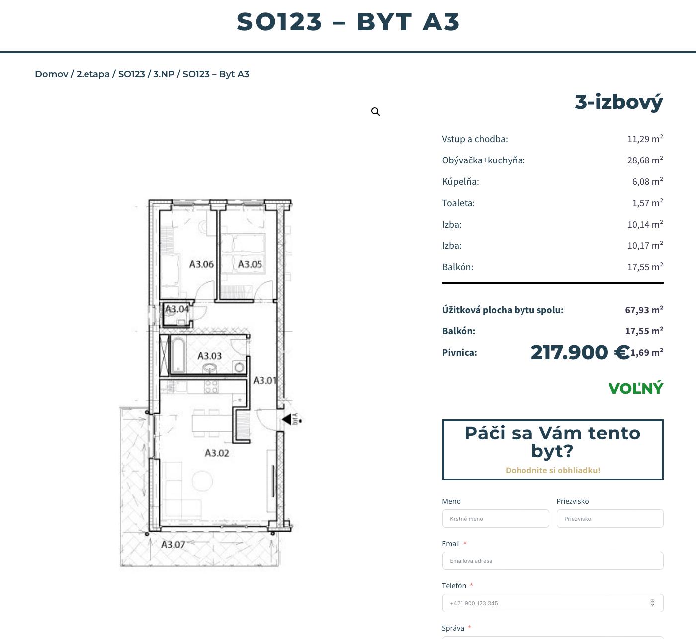Bývajte v raji - A3 - Pôdorys