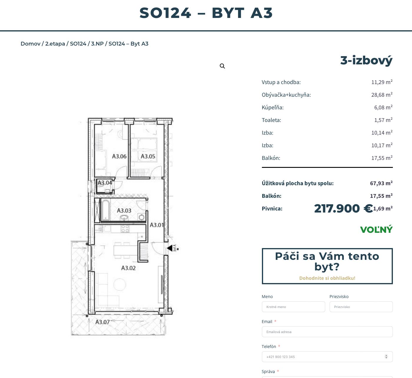 Bývajte v raji - A3 - Pôdorys