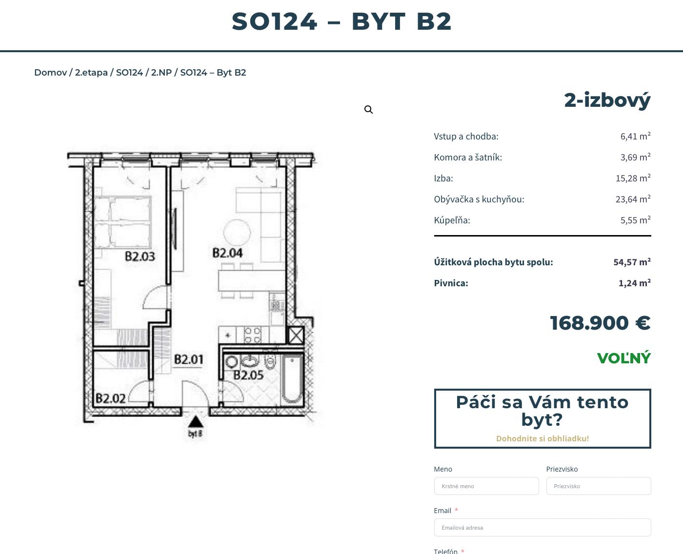 Bývajte v raji - B2 - Pôdorys