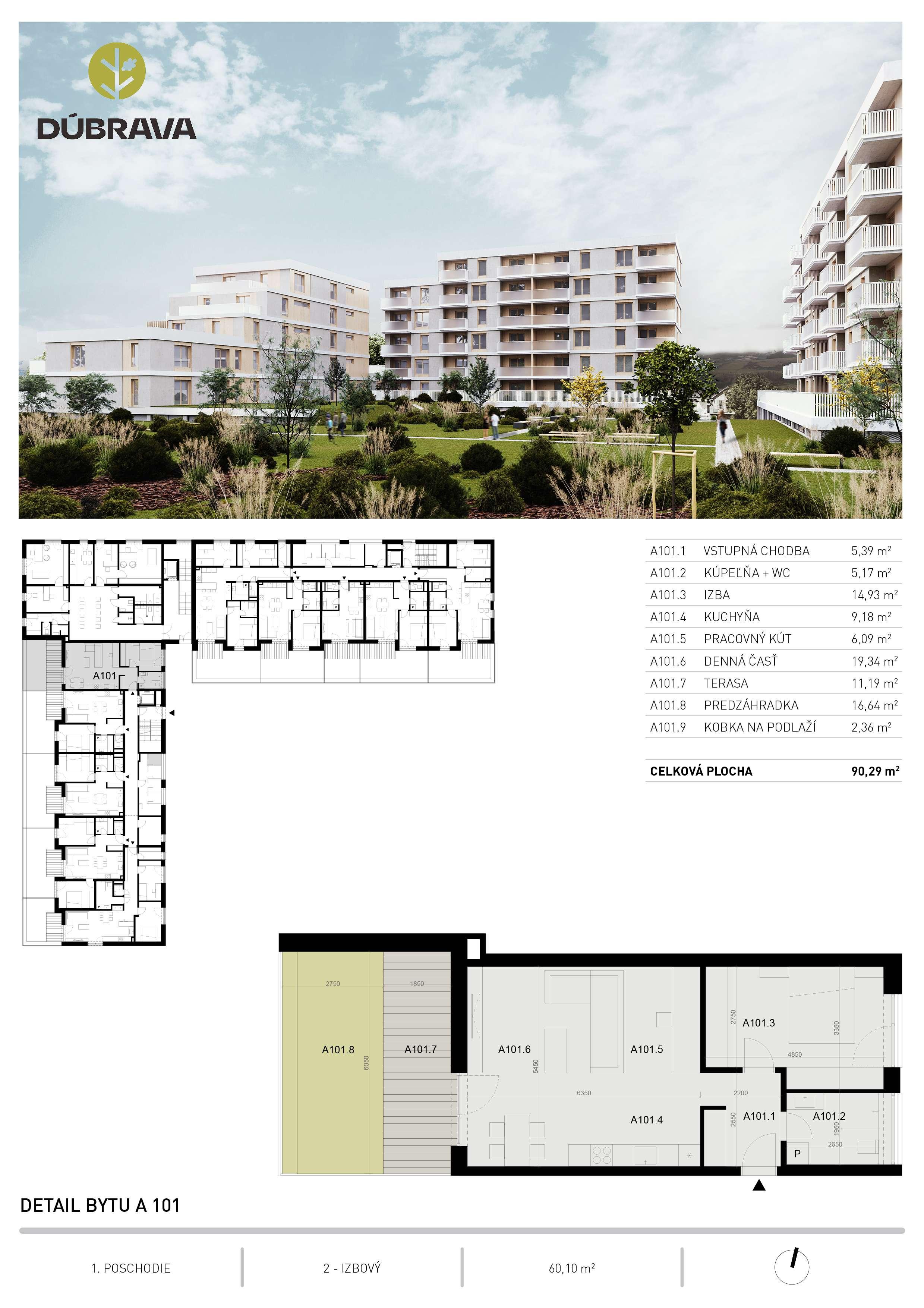 Dúbrava - A101 - Pôdorys