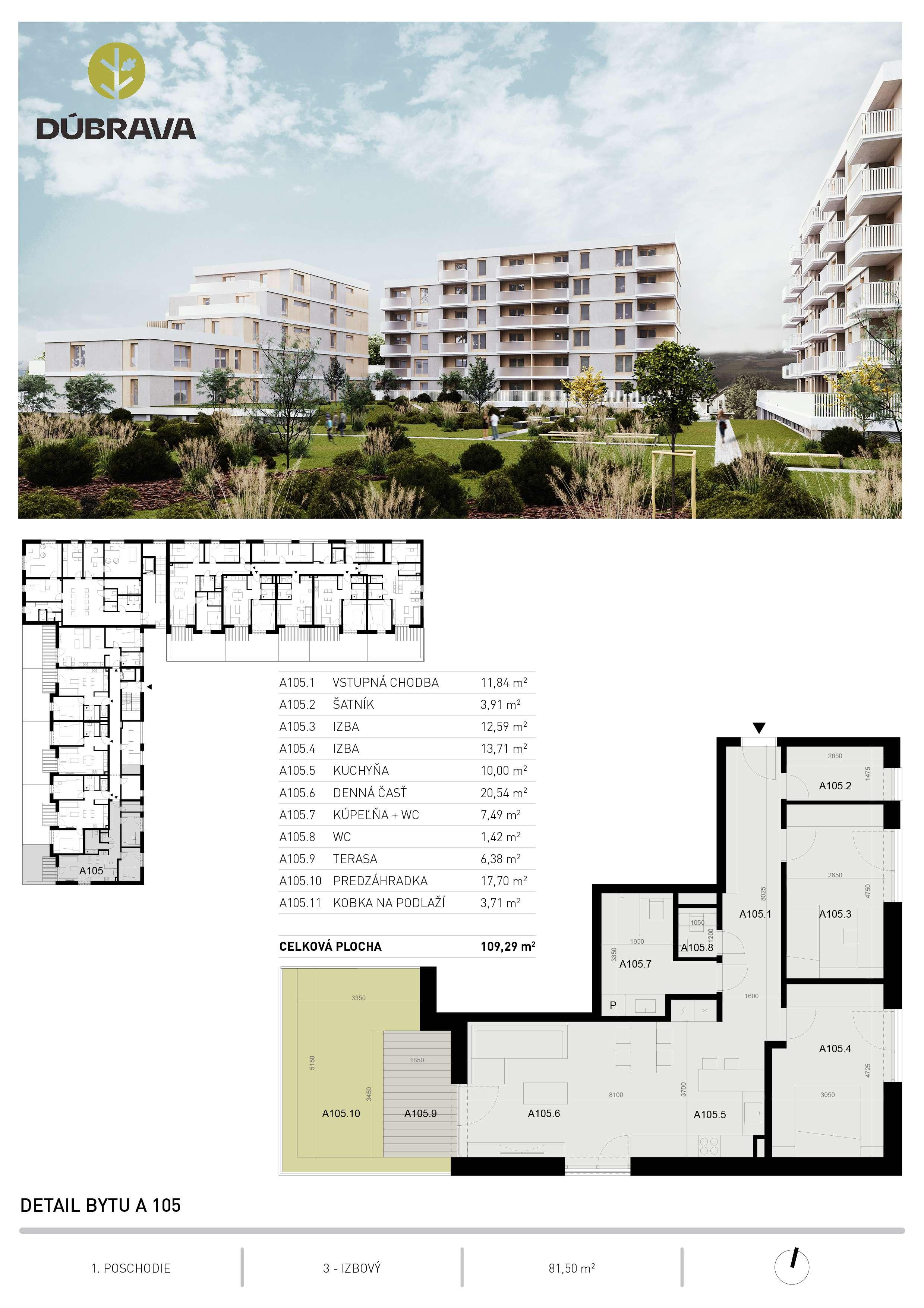Dúbrava - A105 - Pôdorys