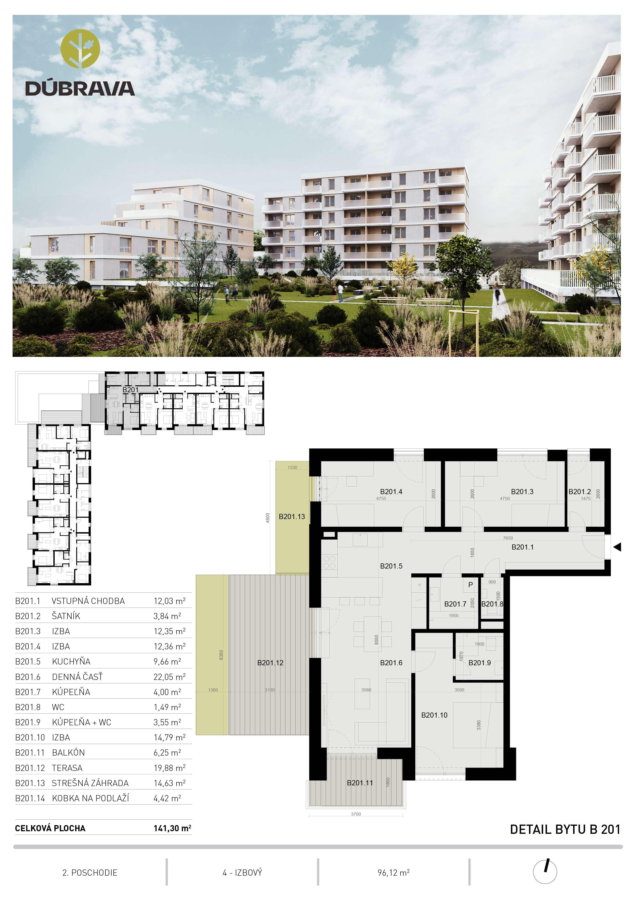 Dúbrava - B201 - Pôdorys